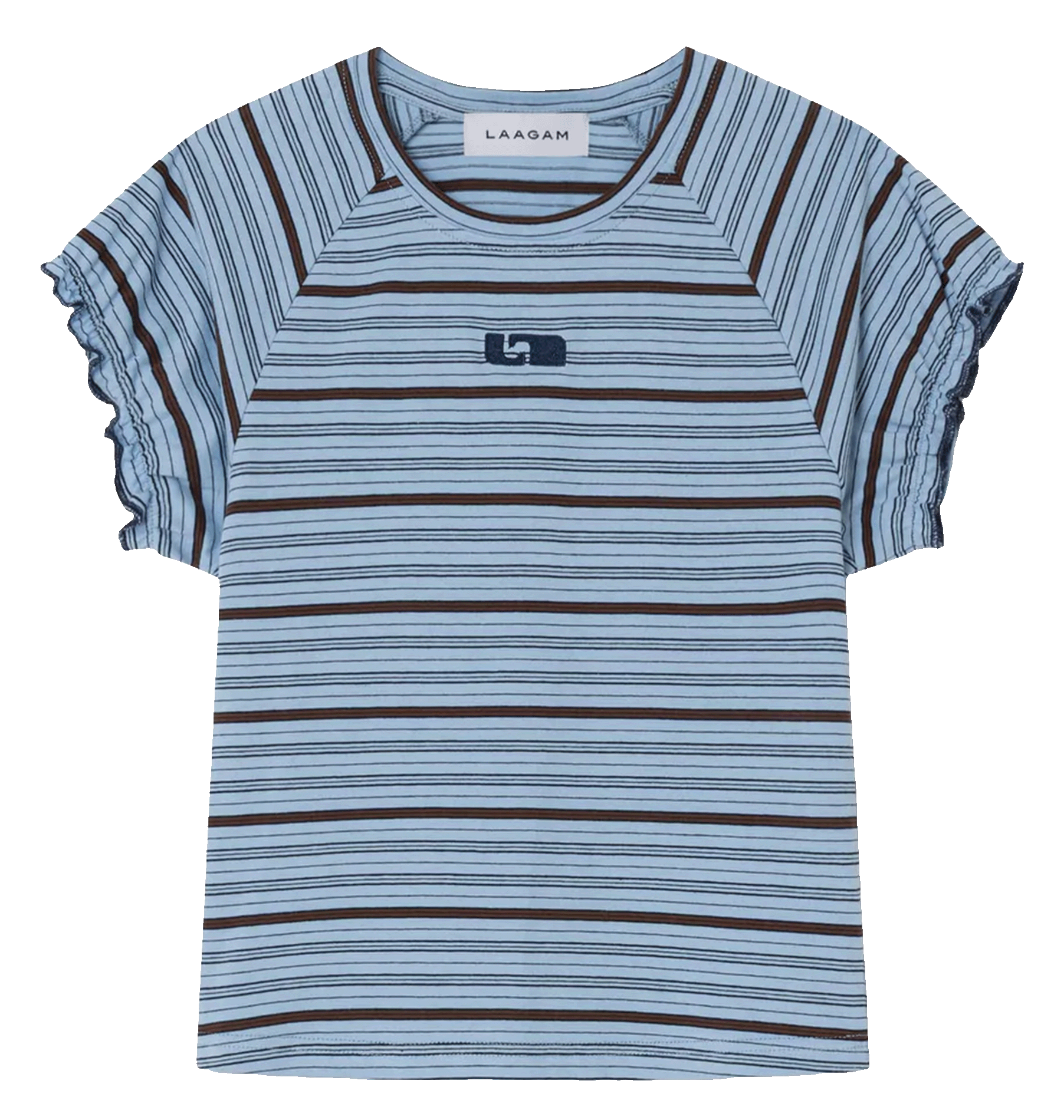 Tee-shirt droit en coton LAAGAM Blue