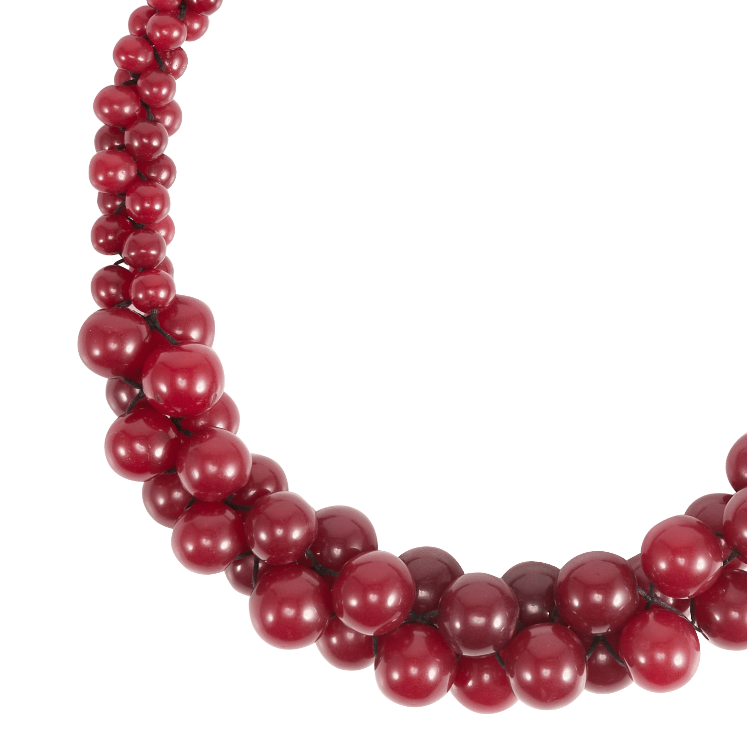 Beaded choker LA FEE MARABOUTEE Red