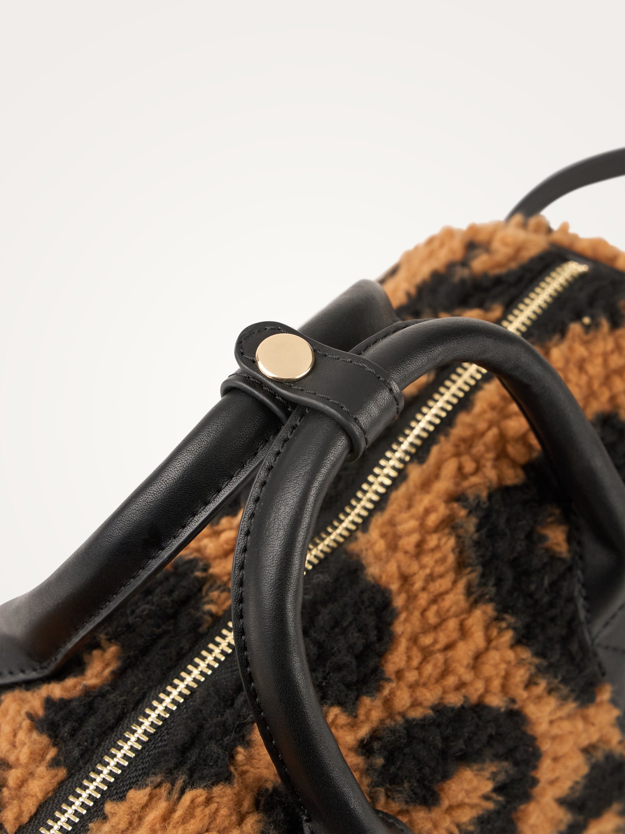 Mini bowling bag with shoulder strap VANESSA WU Brown