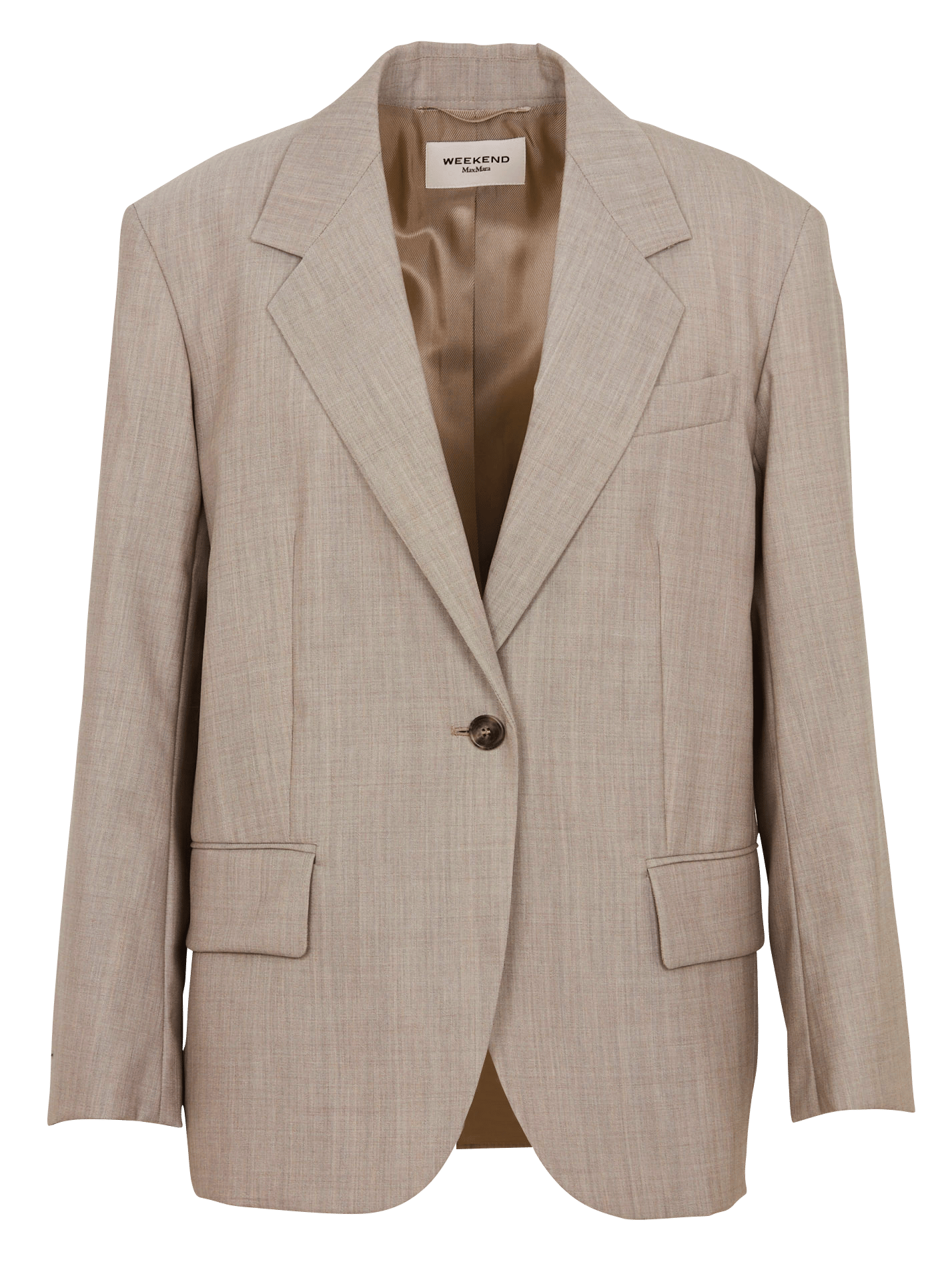 Oversized wool blazer with a tailored collar MAX MARA WEEK END Brown