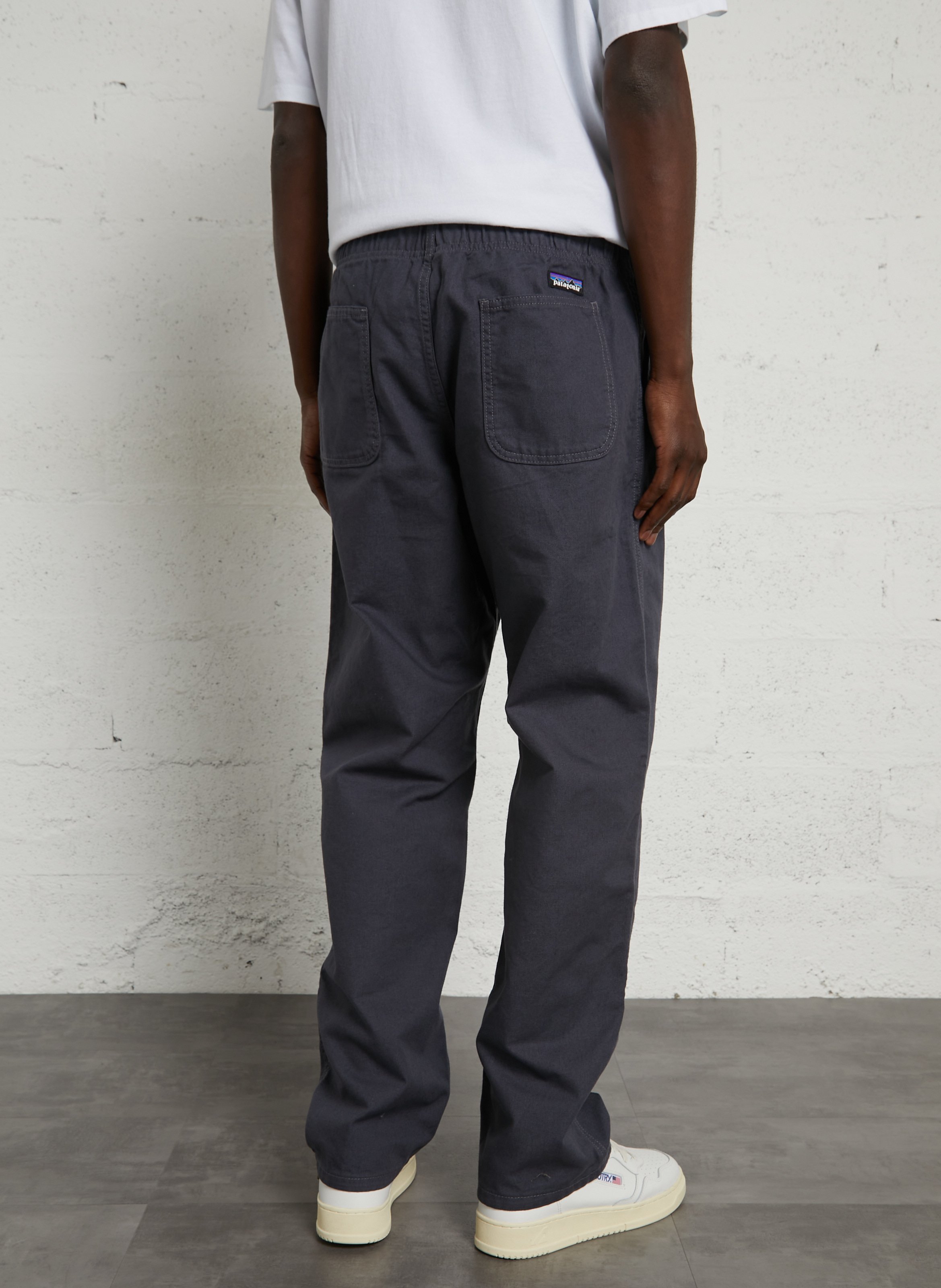 Pantalon droit en coton bio PATAGONIA Bleu