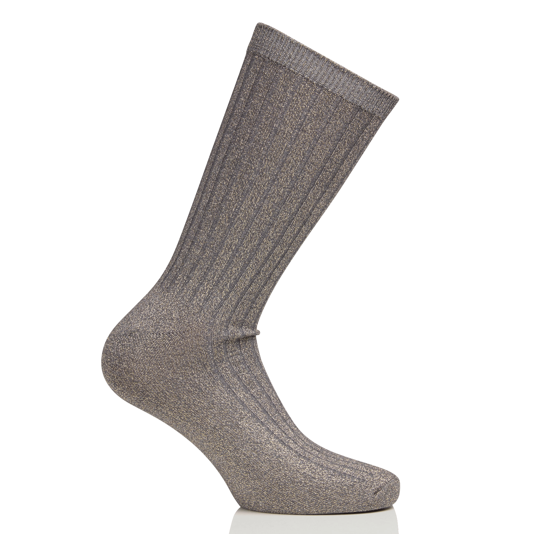 Glittery high socks MAISON 123 Grey