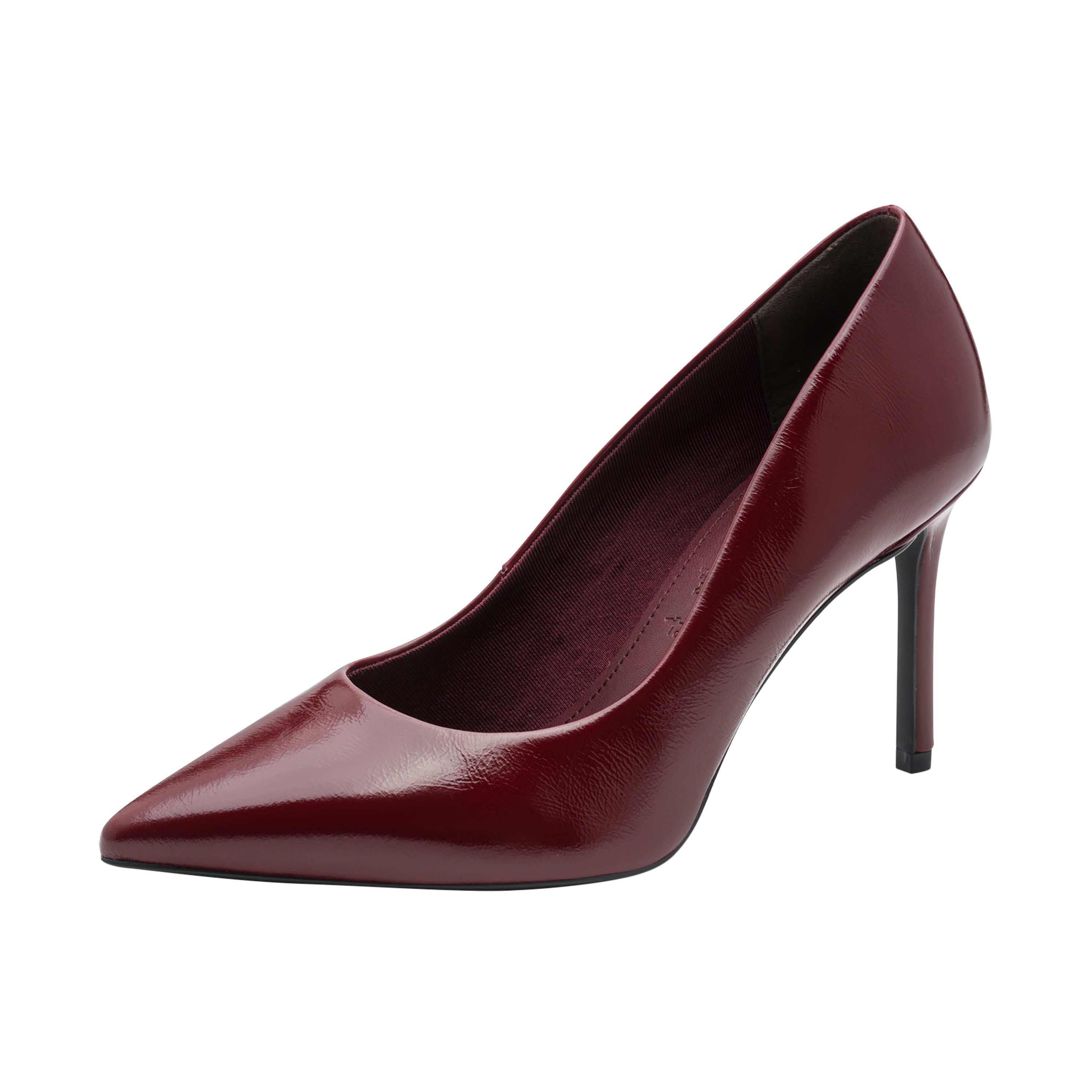 Leather heeled pumps TAMARIS Red