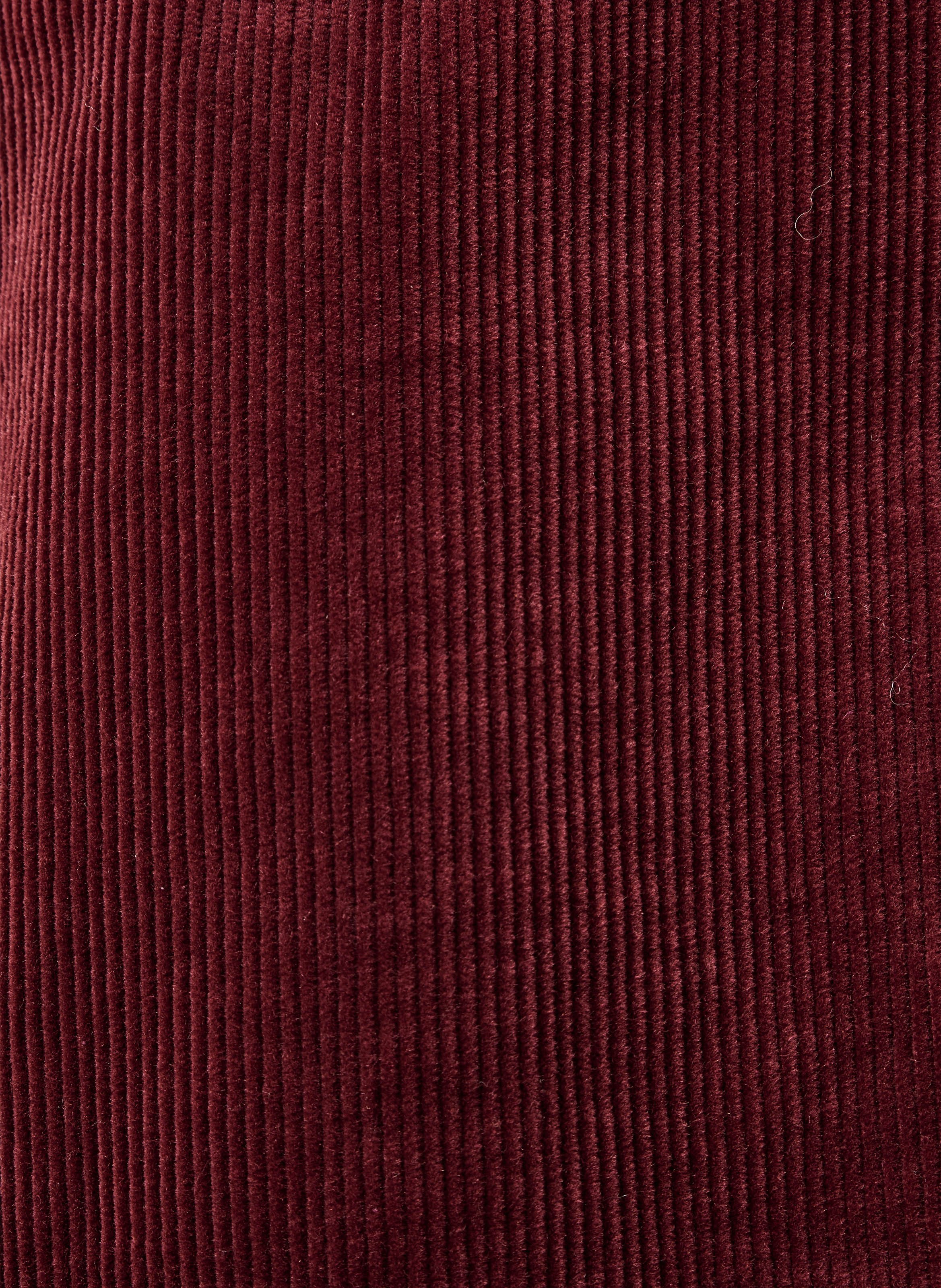  Jupe courte velours côtelé en coton mélangé LA FEE MARABOUTEE Rouge