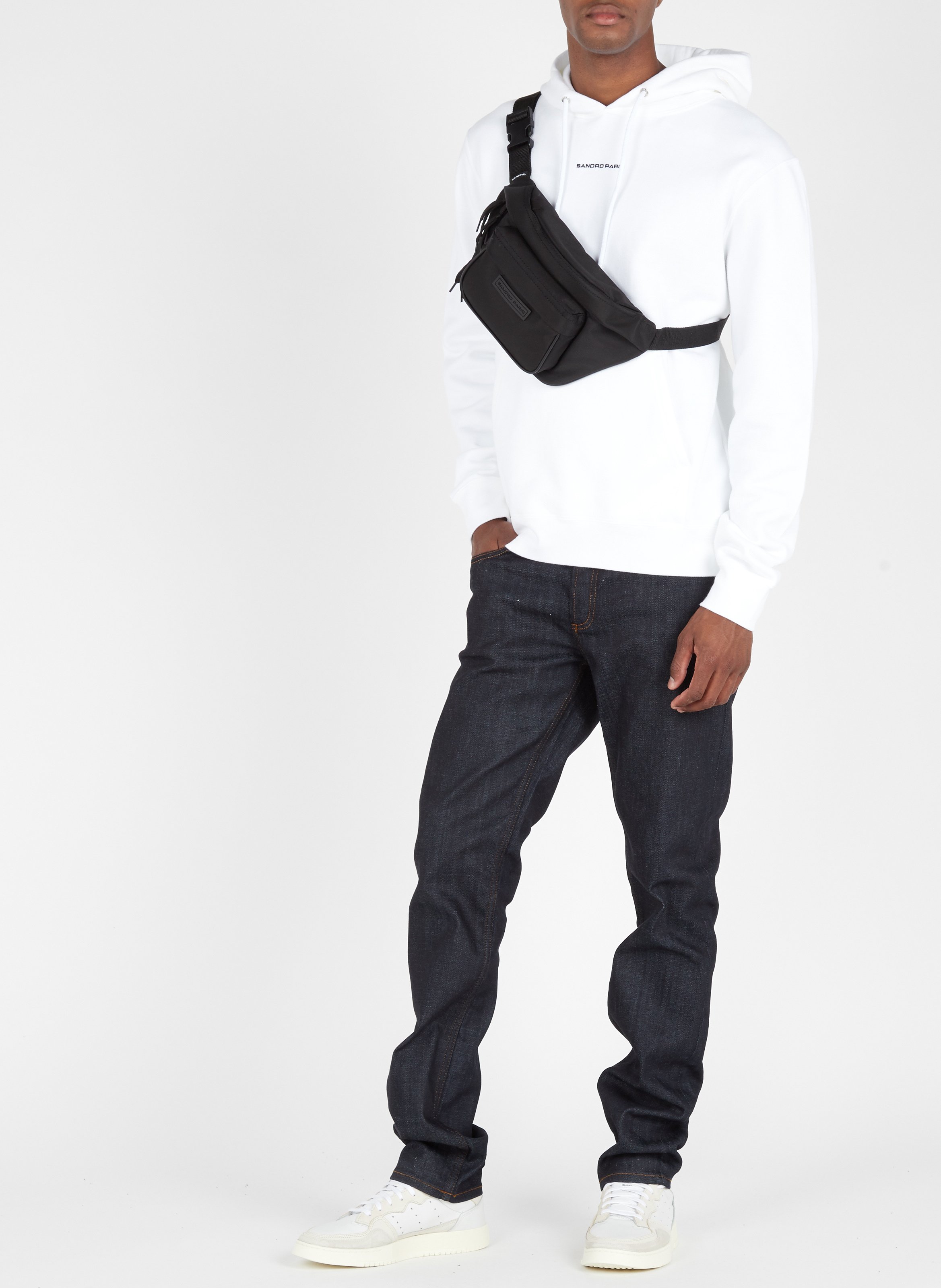 Jean slim en coton mélangé SANDRO Bleu