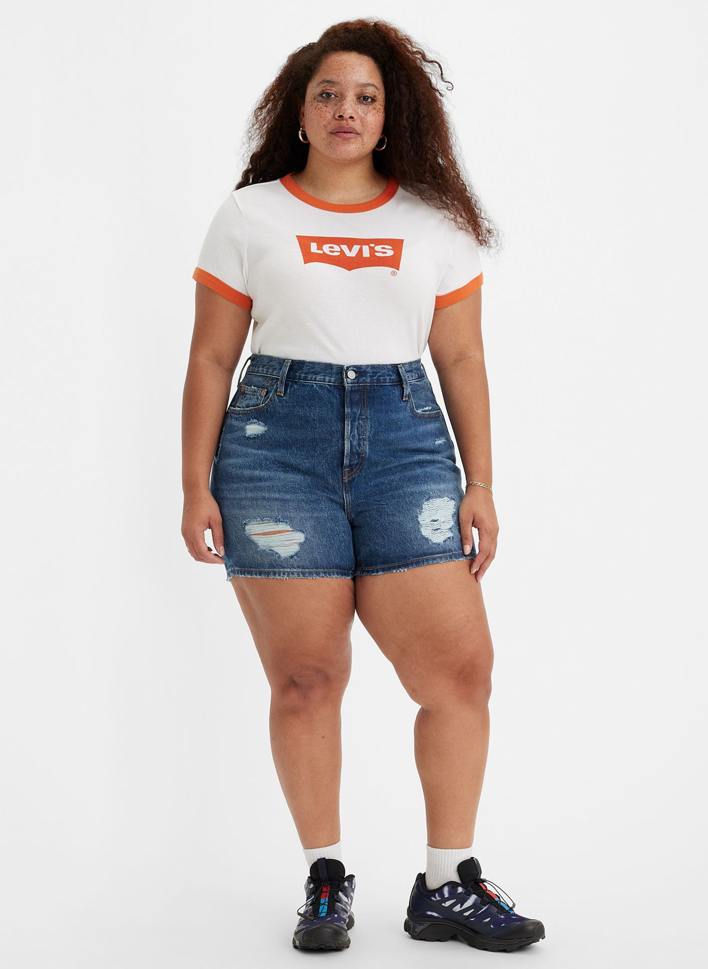 Levi's plus size high waisted clearance shorts