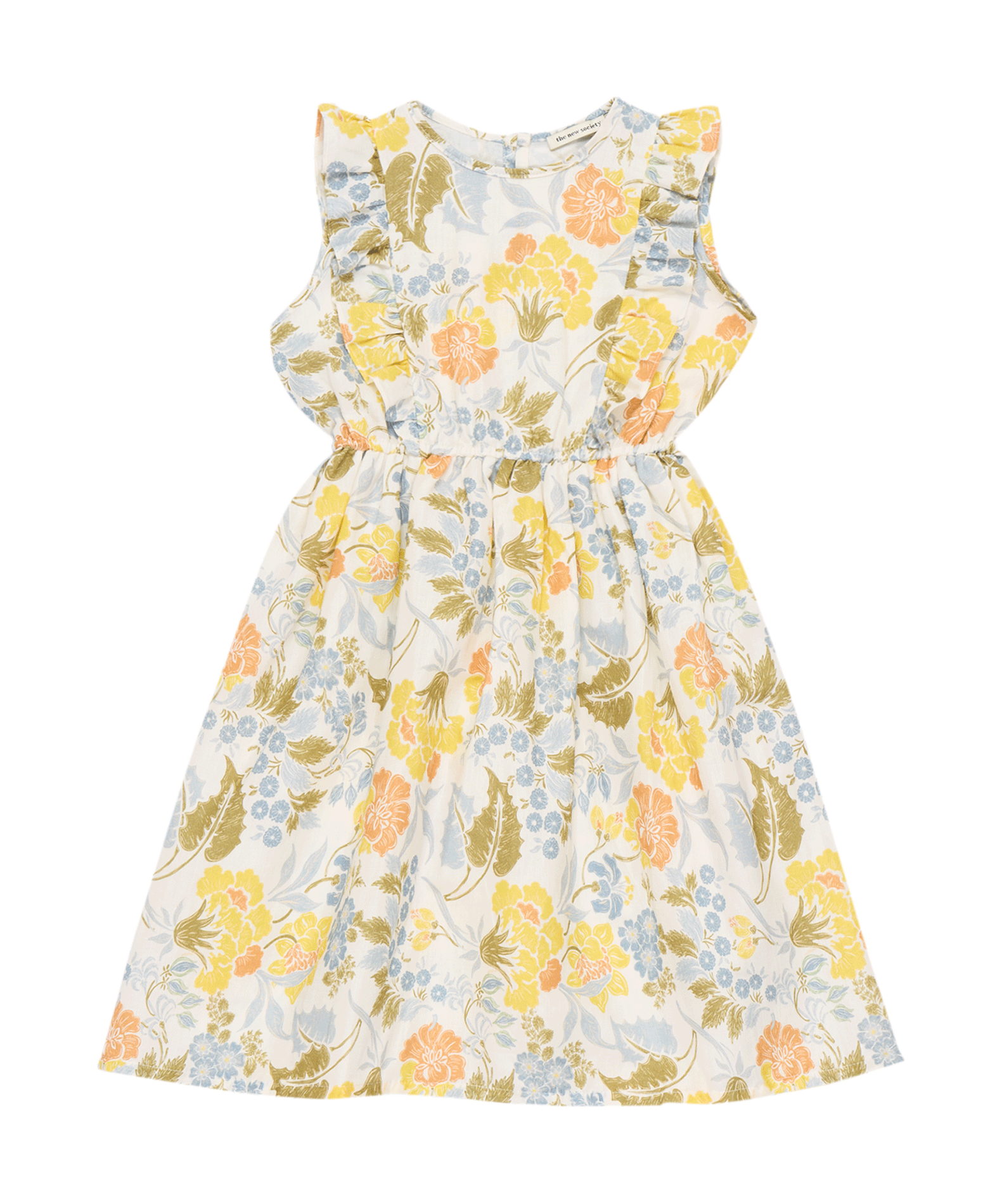 Robe midi à imprimé floral THE NEW SOCIETY Multicolore