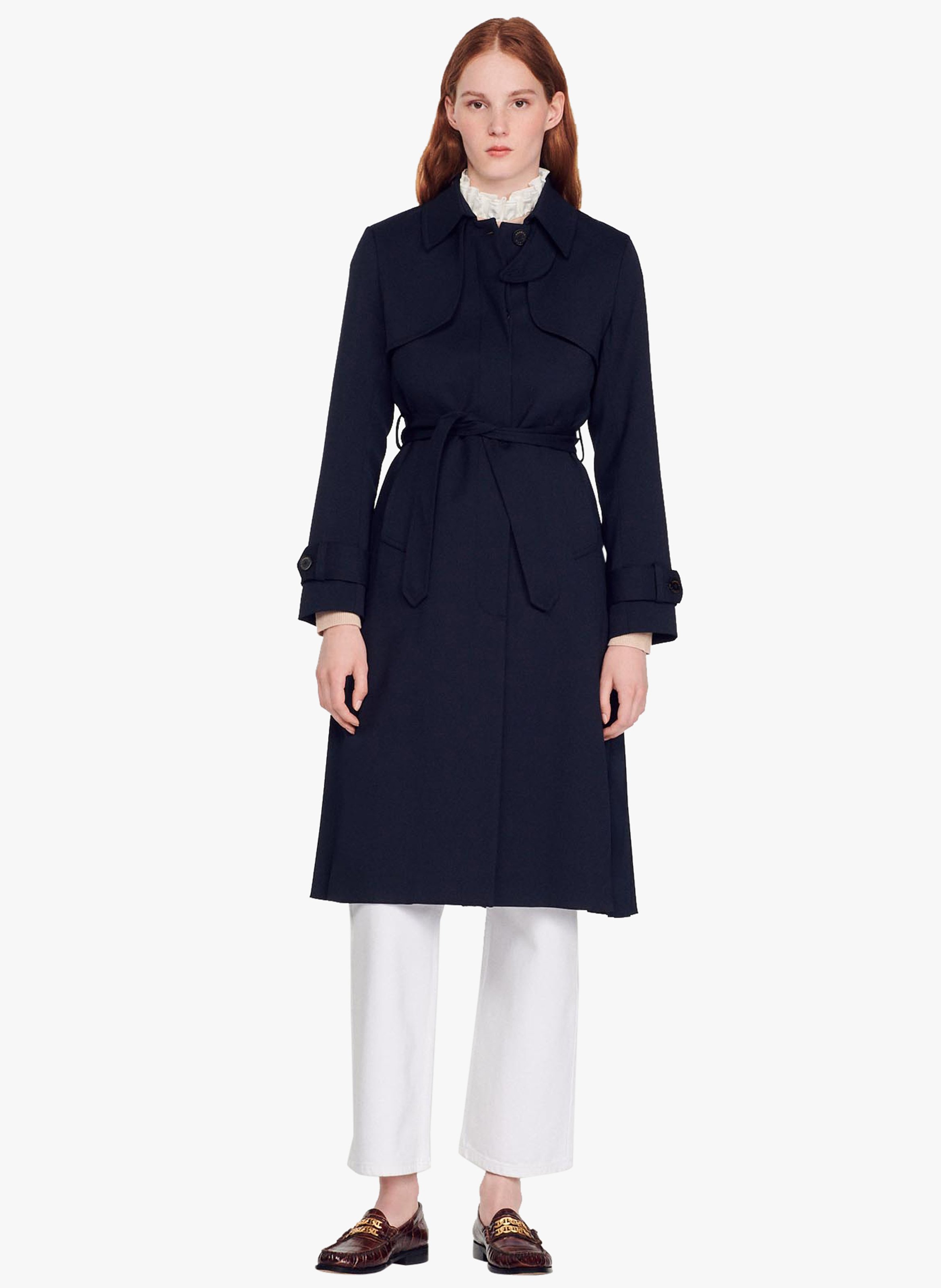 Sandro on sale scarf coat