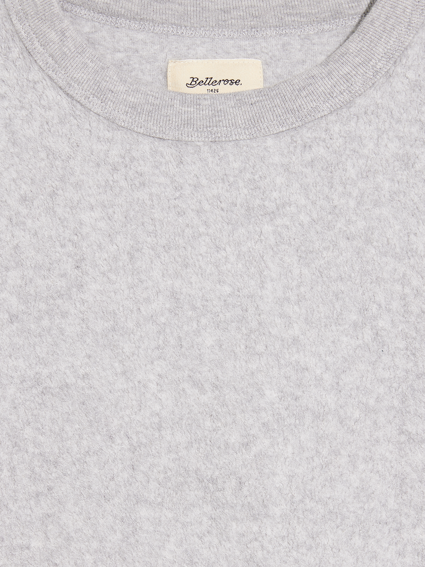 Organic cotton round-neck sweatshirt BELLEROSE Grey