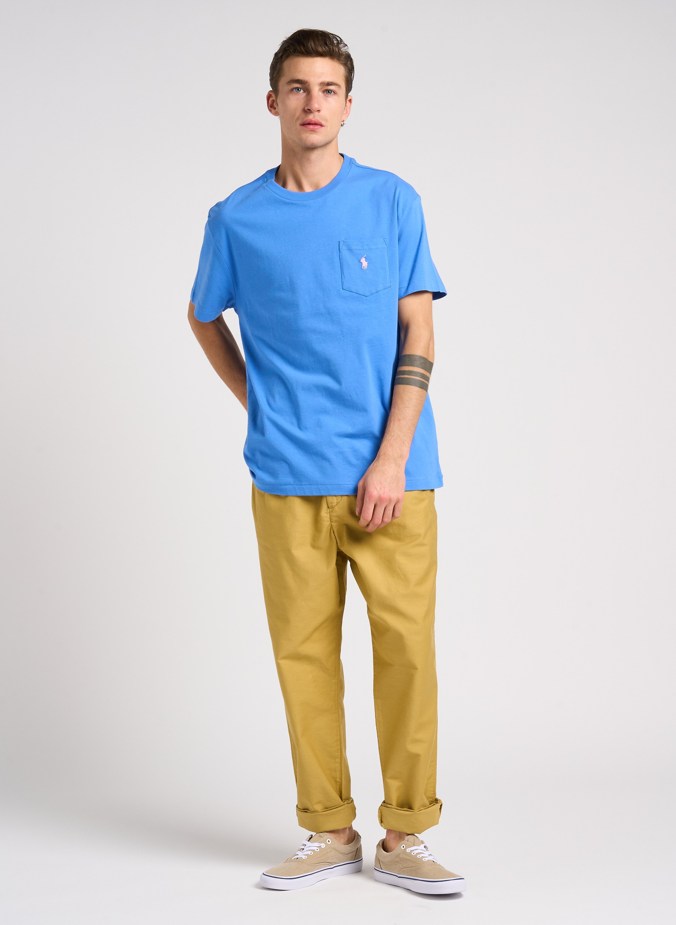 Straight-leg cotton pants PAUL SMITH Khaki