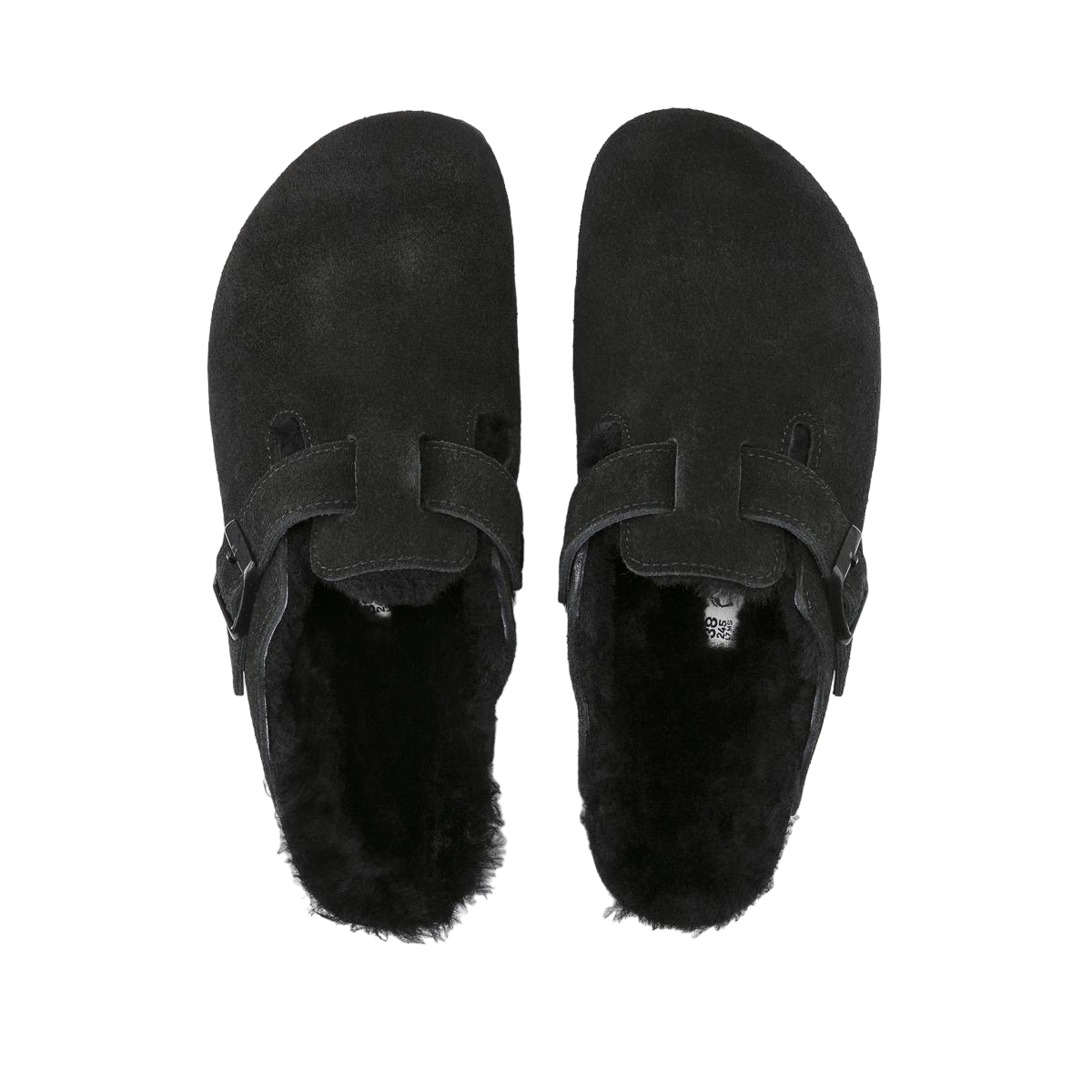 Fur-lined clogs BIRKENSTOCK Black