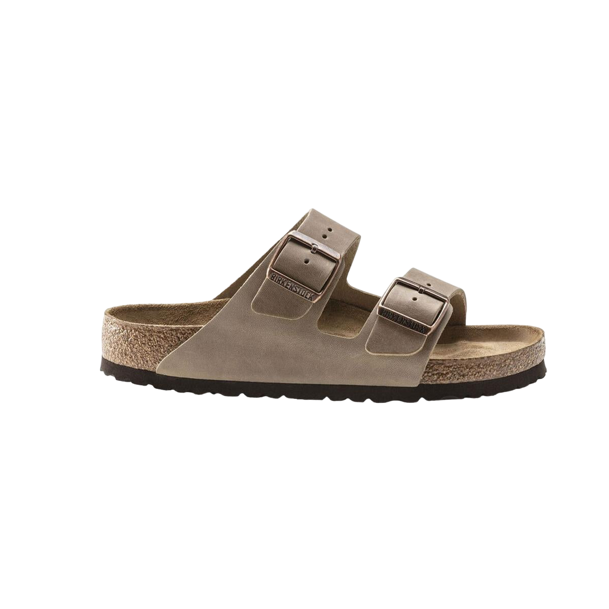 Faux leather sandals BIRKENSTOCK Grey