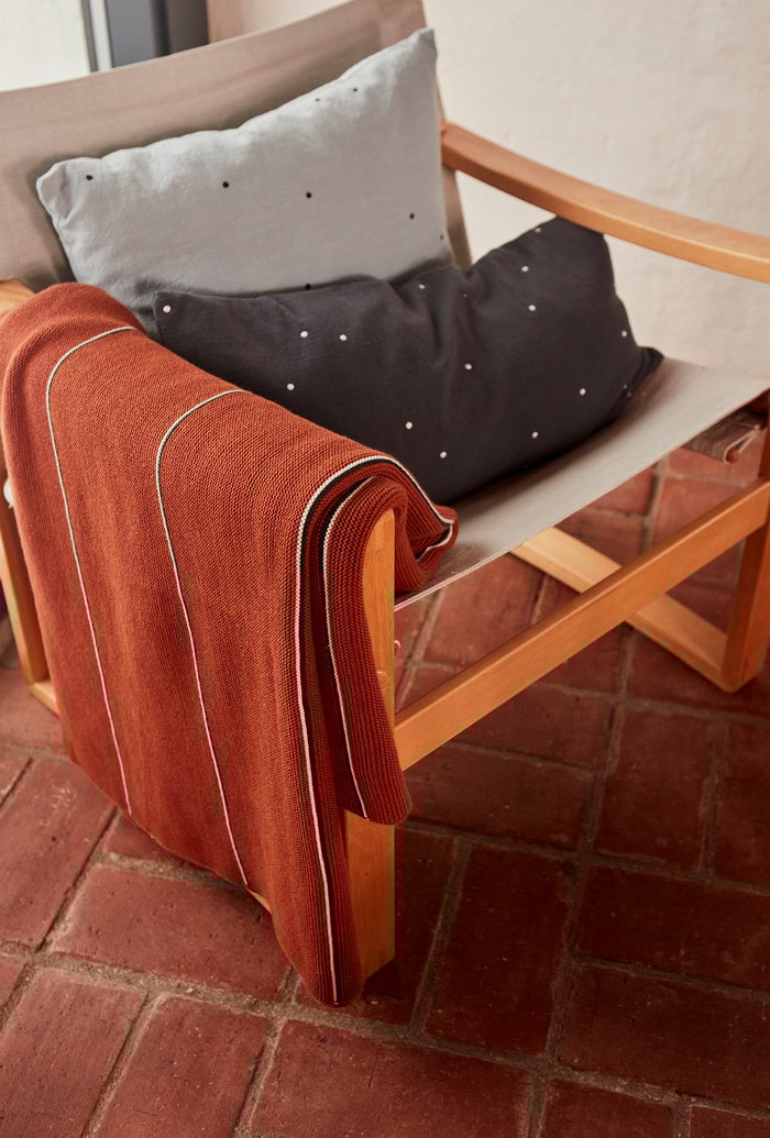 Organic cotton throw OYOY LIVING DESIGN Red