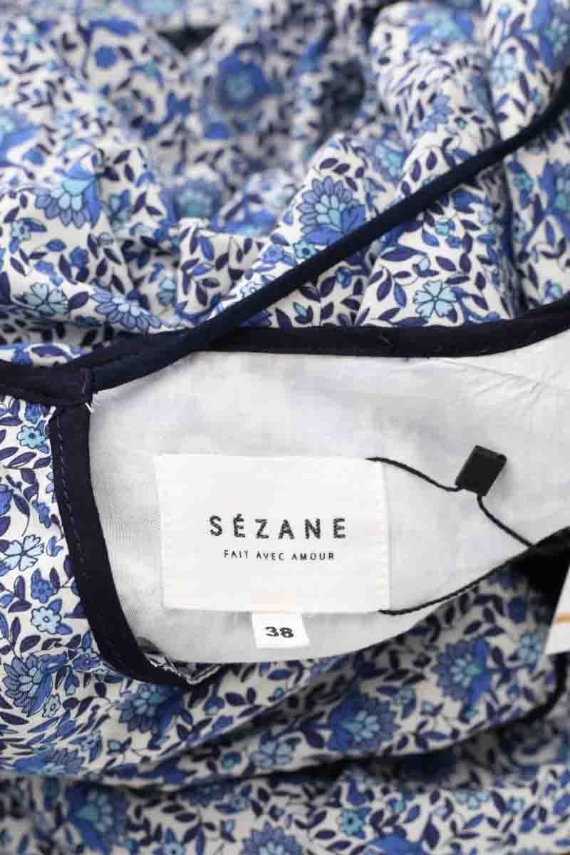 Cotton dress SEZANE - Seconde main Blue