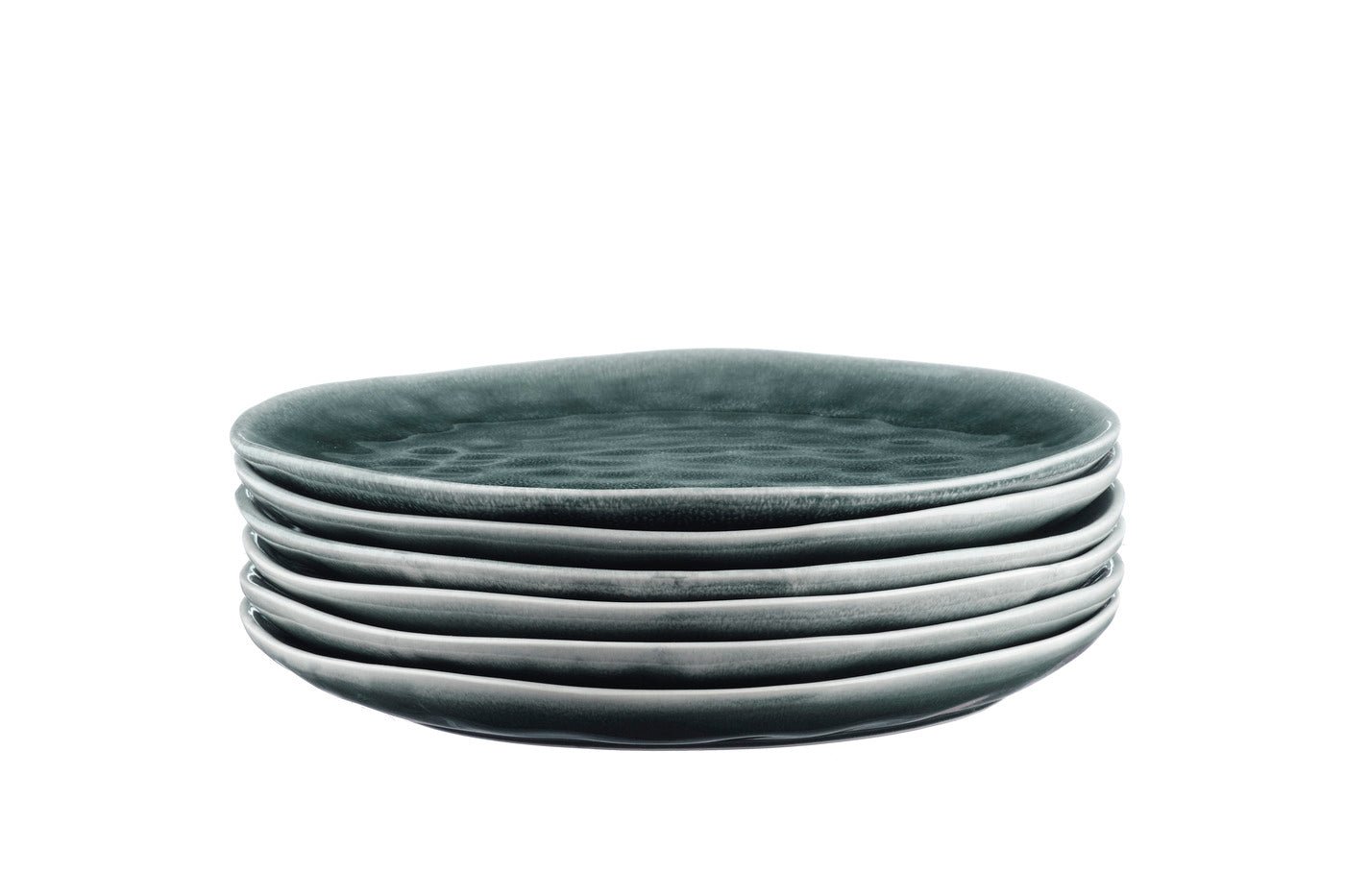 Moon plate ø28.5 cm - 6 pieces - petrol BJORN Blue