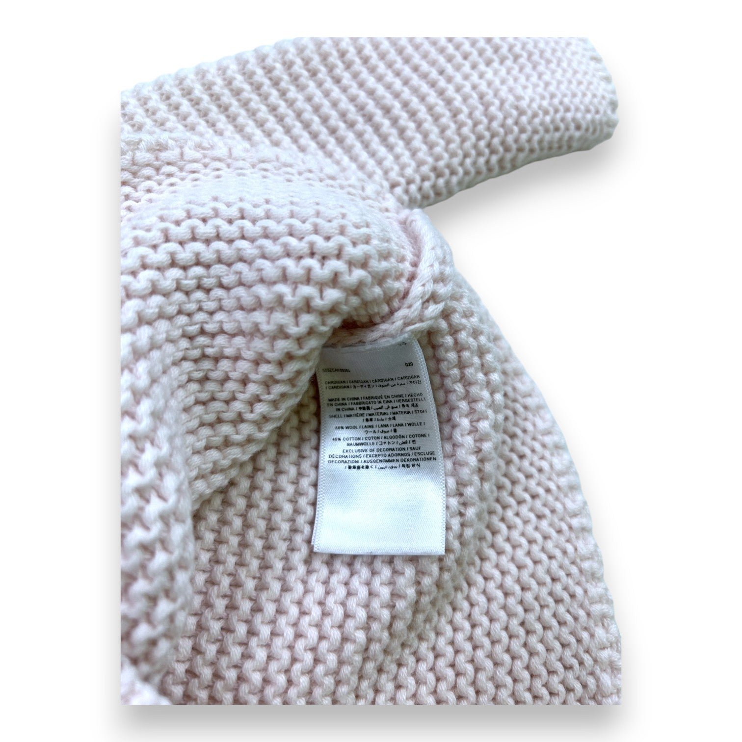 Pink baby cardigan - 6 months BONPOINT - Seconde Main Pink