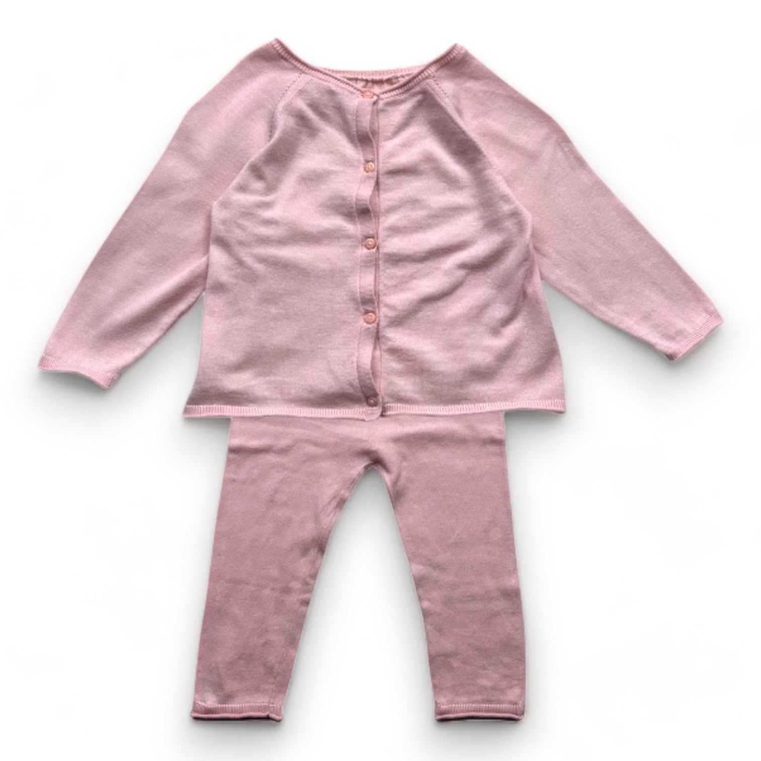 Pink baby set - 12 months BONPOINT - Seconde Main Pink
