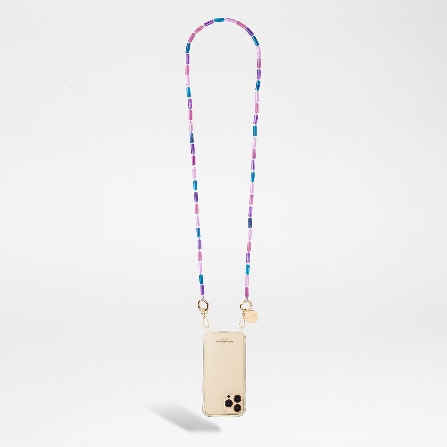 Beaded phone chain LA COQUE FRANCAISE Pink