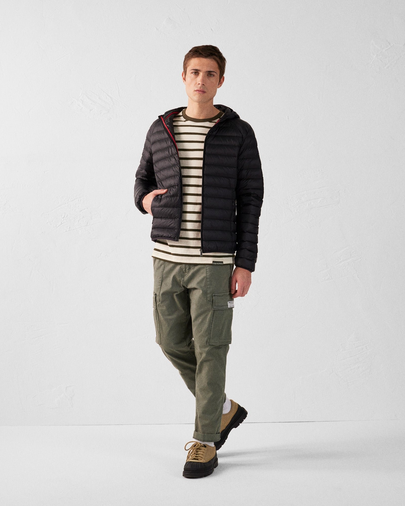 Lightweight hooded puffer jacket nico JOTT Black