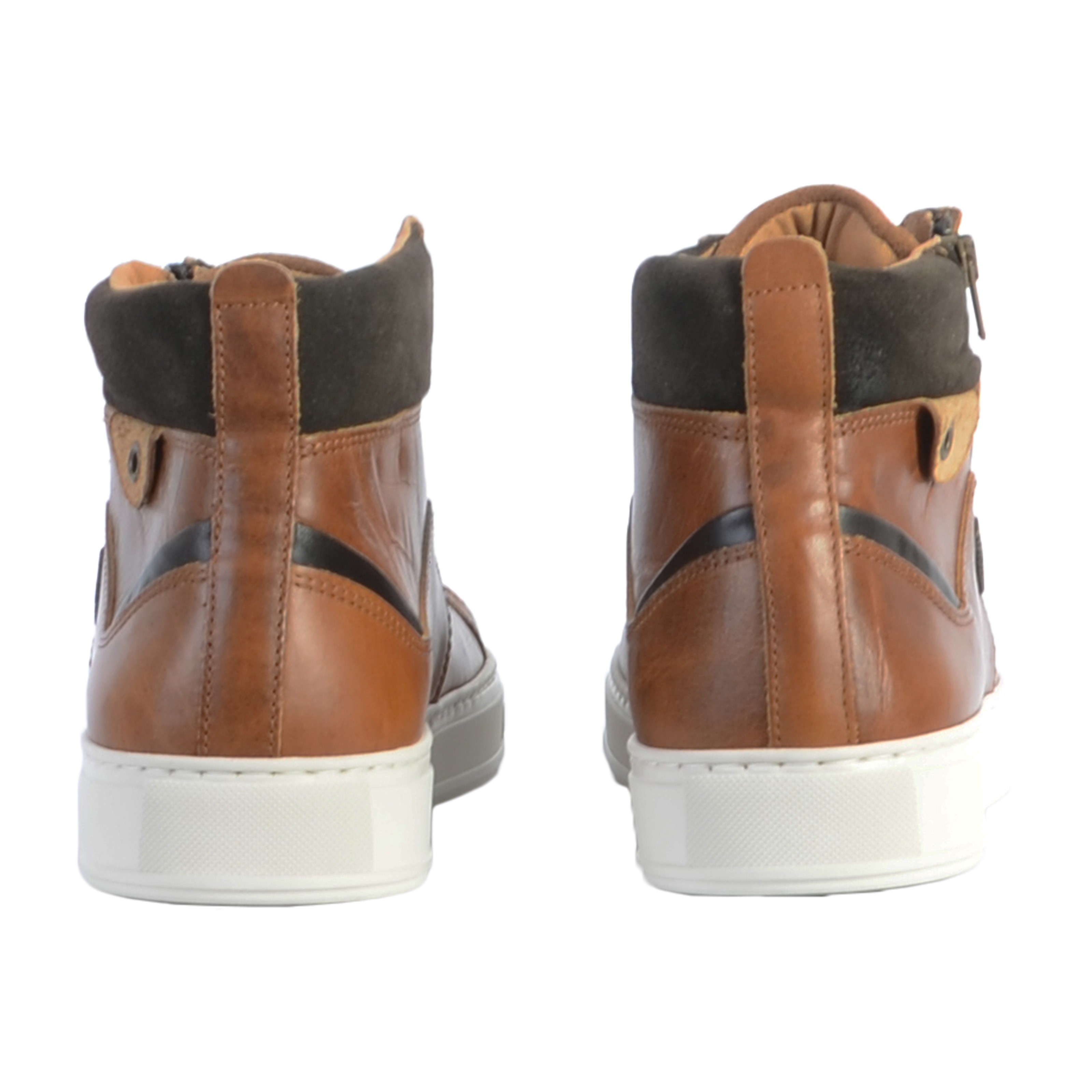 High-top leather sneakers hopeso REDSKINS Brown