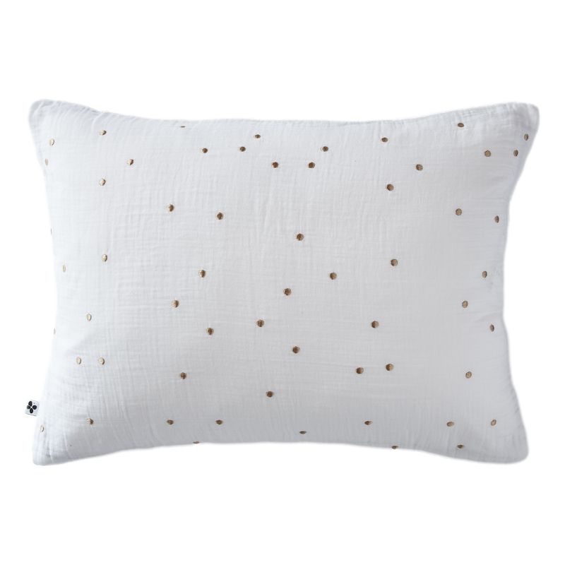 Cotton percale pillow case L'EFFET PAPILLON