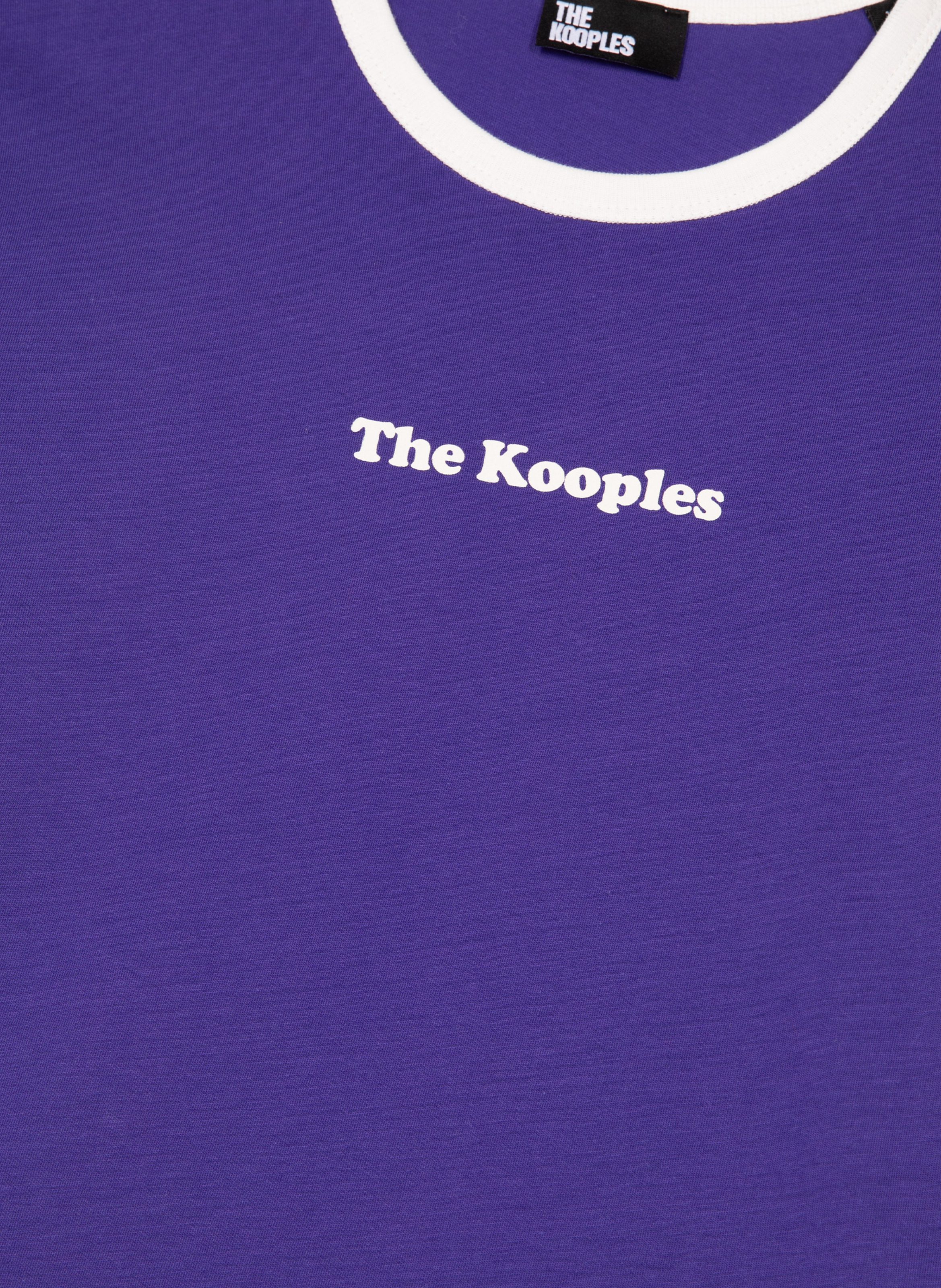 T-shirt with screen printing THE KOOPLES Purple