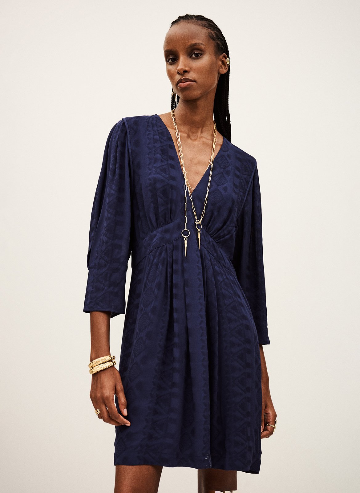 Korte jurk met kraag BA&SH