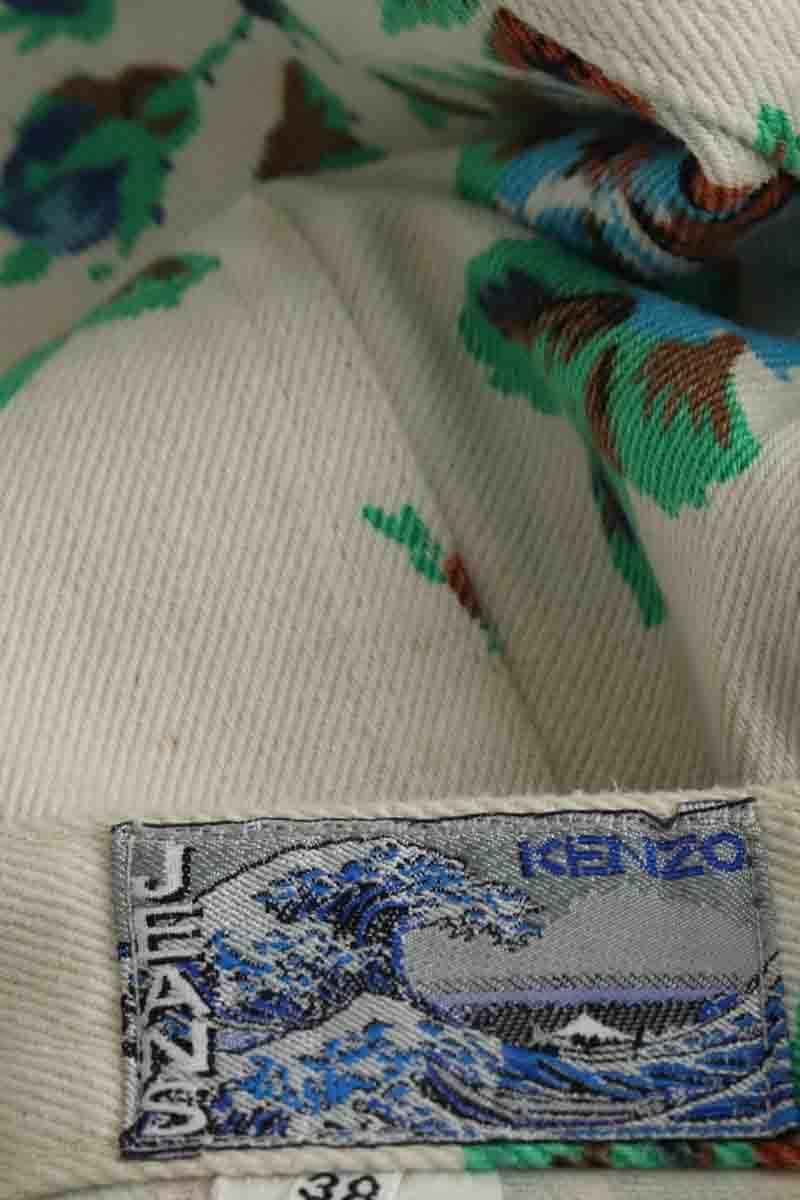 Cotton mini skirt KENZO - SECONDE MAIN White