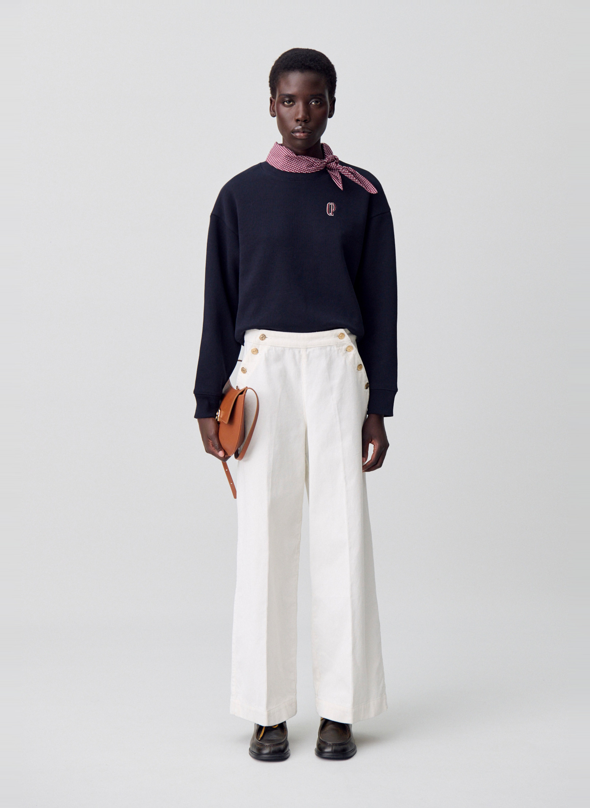 Ribbed Cotton Overalls CLAUDIE PIERLOT Beige