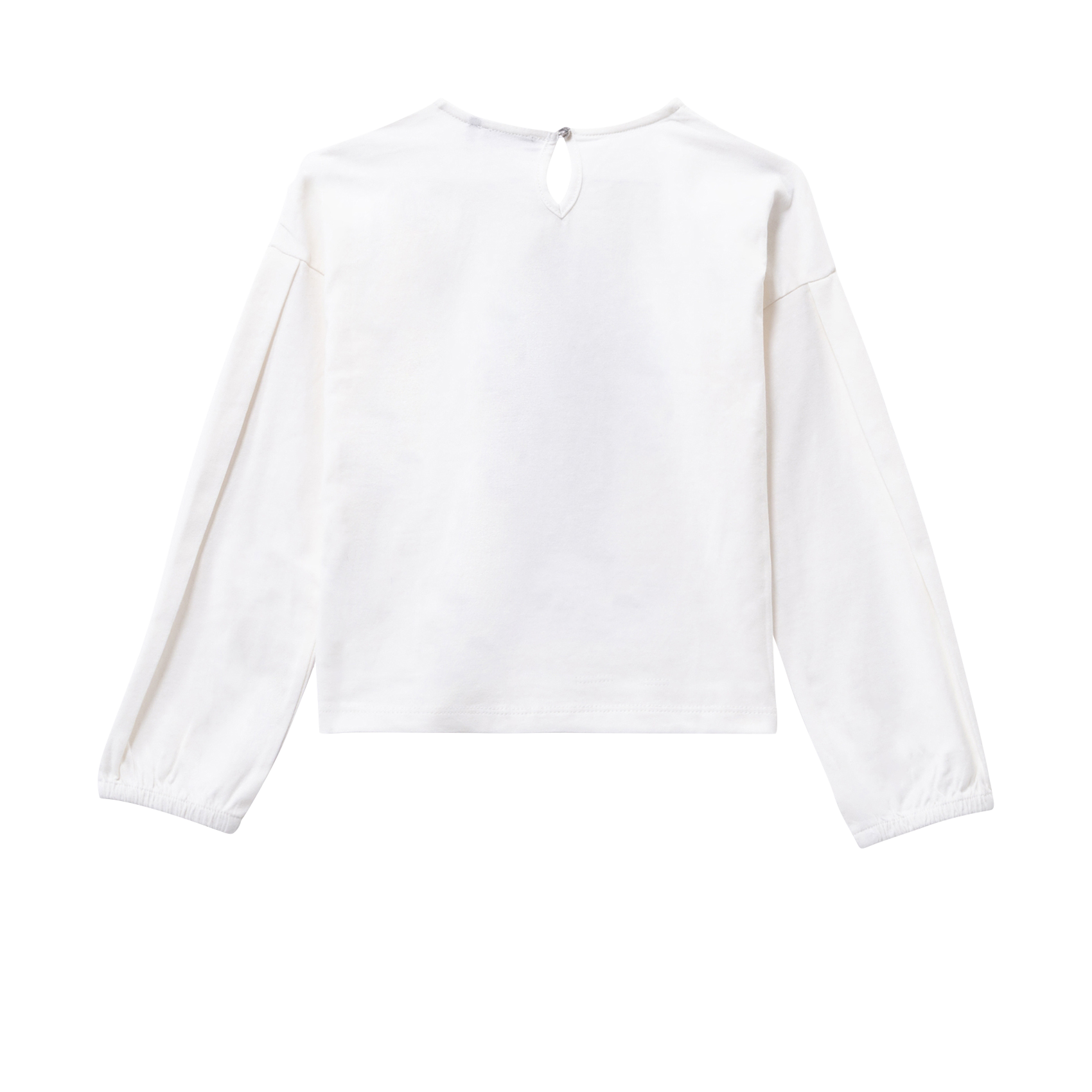 Tee-shirt col rond en coton IKKS JUNIOR Blanc