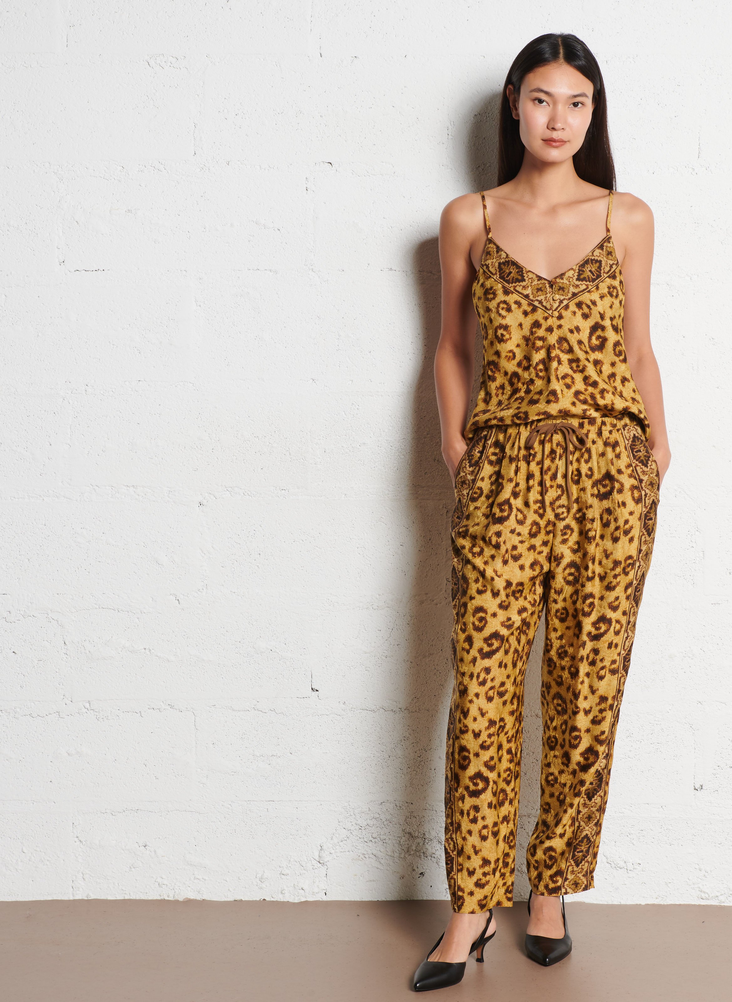 Pantalon fluide ajusté MES DEMOISELLES Multicolore