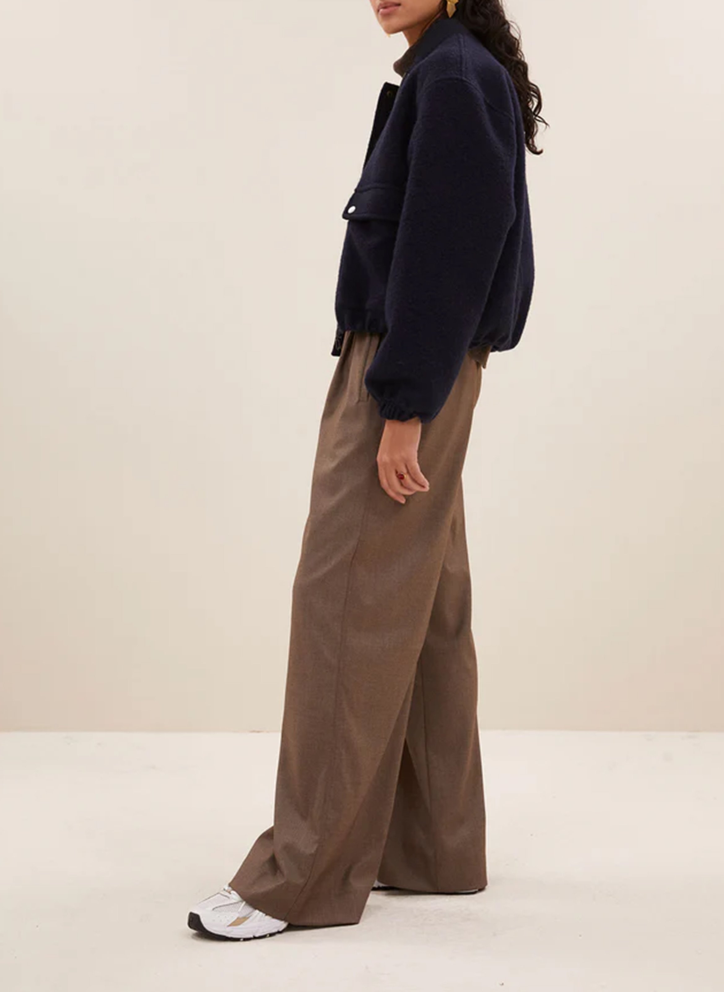 Oversized wool-blend jacket  BY BAR Blue