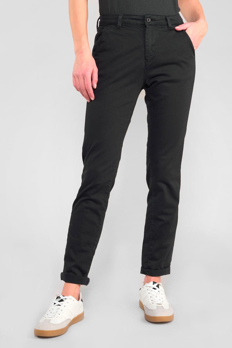 Chino pants LE TEMPS DES CERISES Black