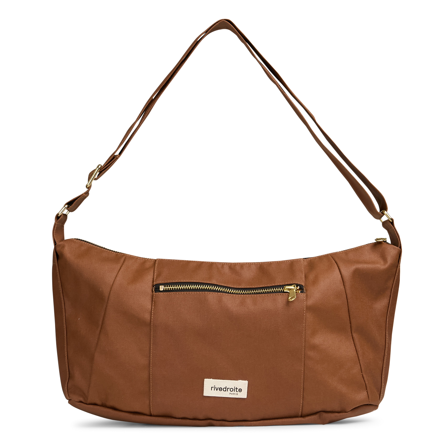 Plain shoulder zippered bag RIVEDROITE PARIS Brown