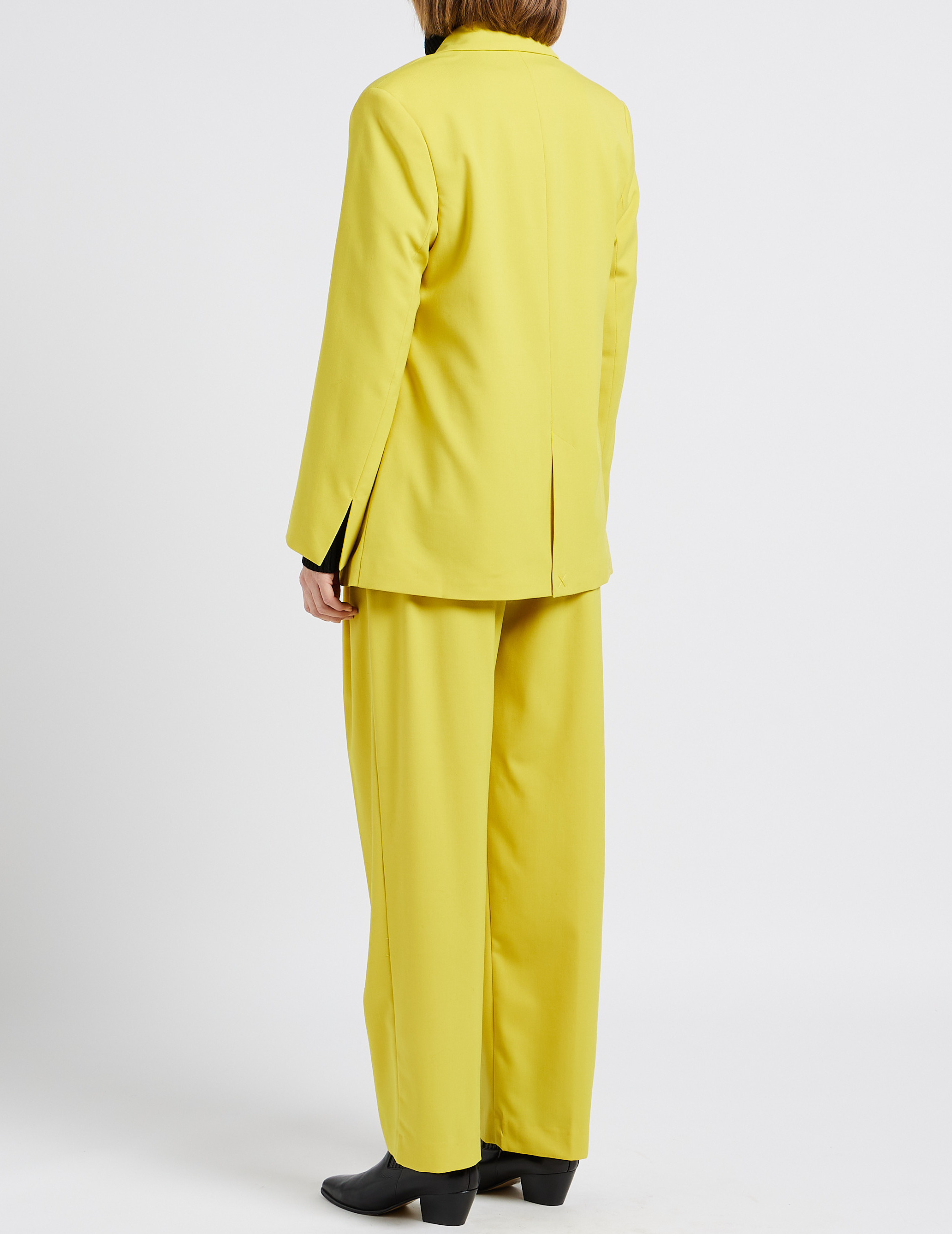 Blazer droit col tailleur SAMSOE SAMSOE Jaune