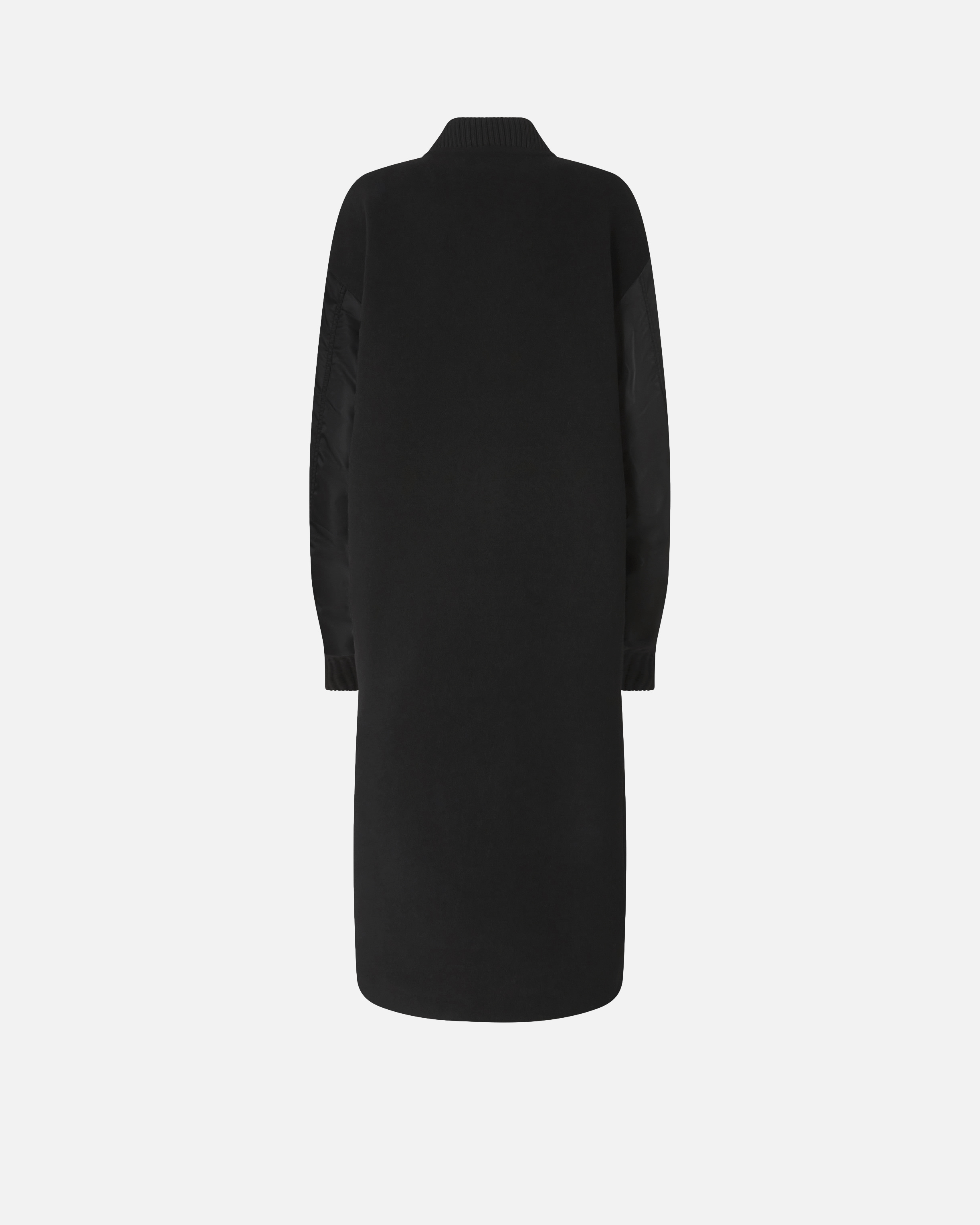 Long coat in wool and technical satin PINKO Black
