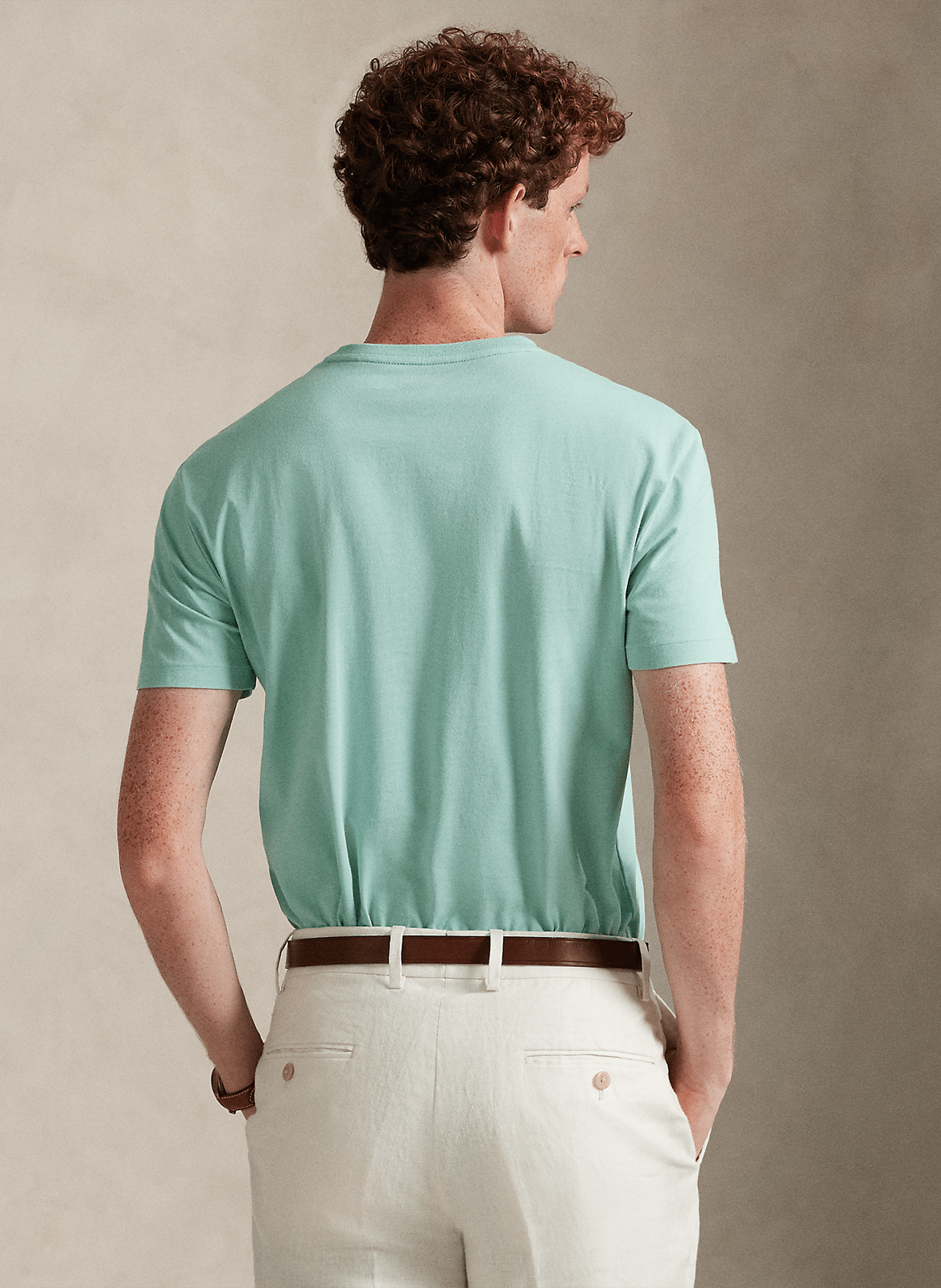 Slim-fit cotton T-shirt POLO RALPH LAUREN Green