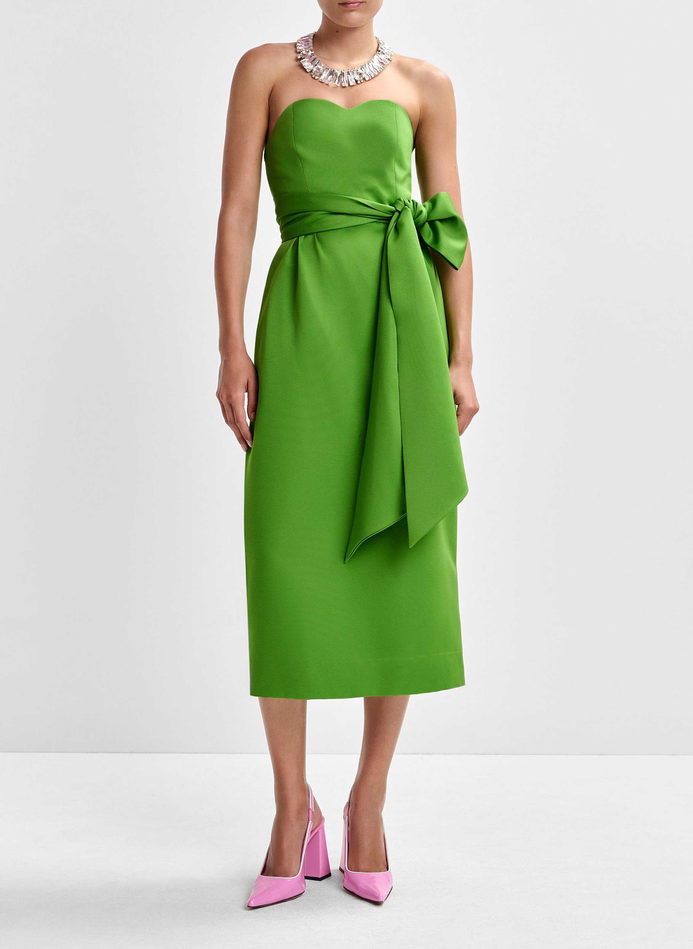 Robe midi bustier  ESSENTIEL ANTWERP Vert