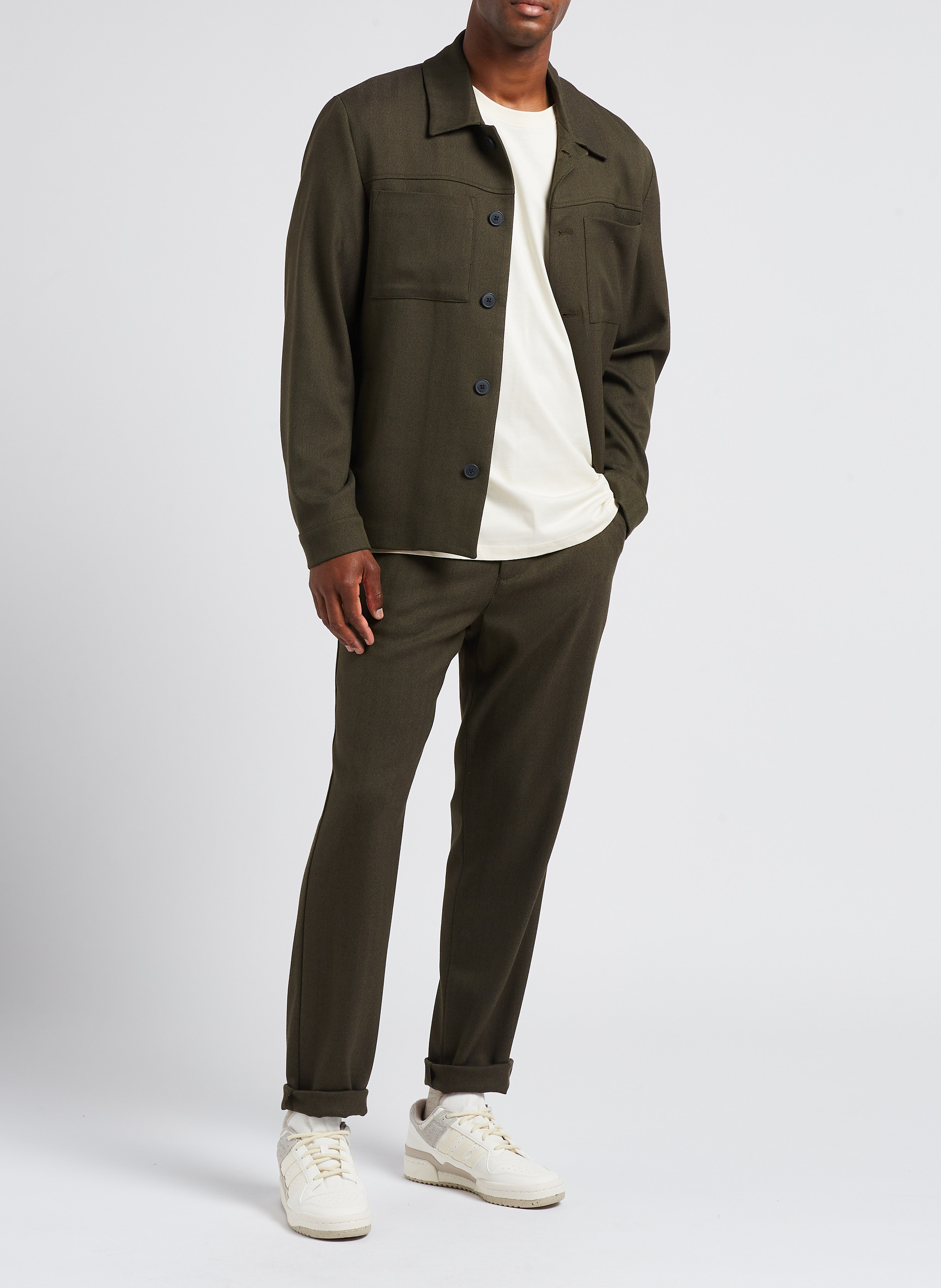 Kostuumbroek met visgraatmotiefje LES DEUX Veelkleurig