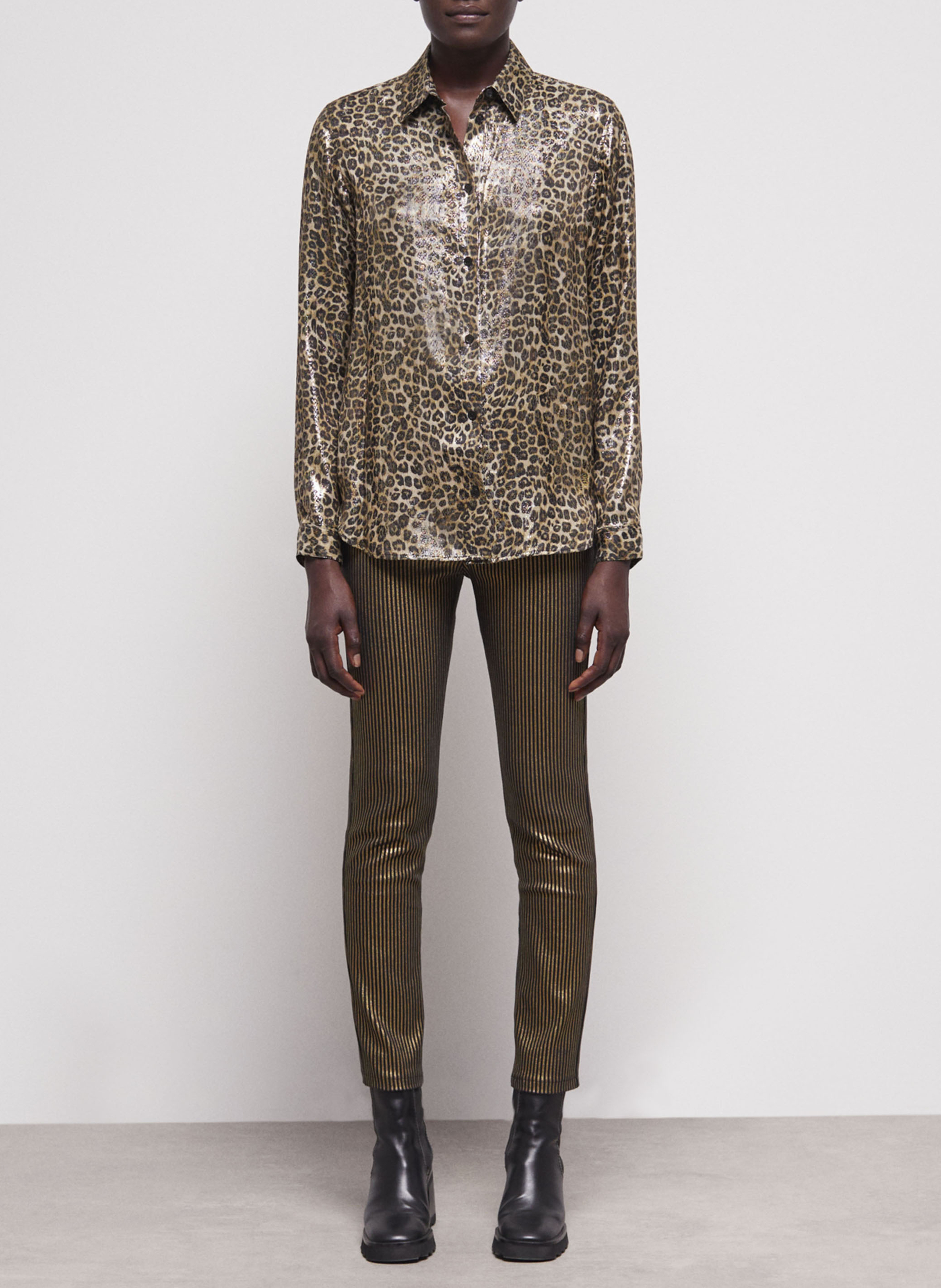 Chemise fluide à motif léopard THE KOOPLES Multicolore