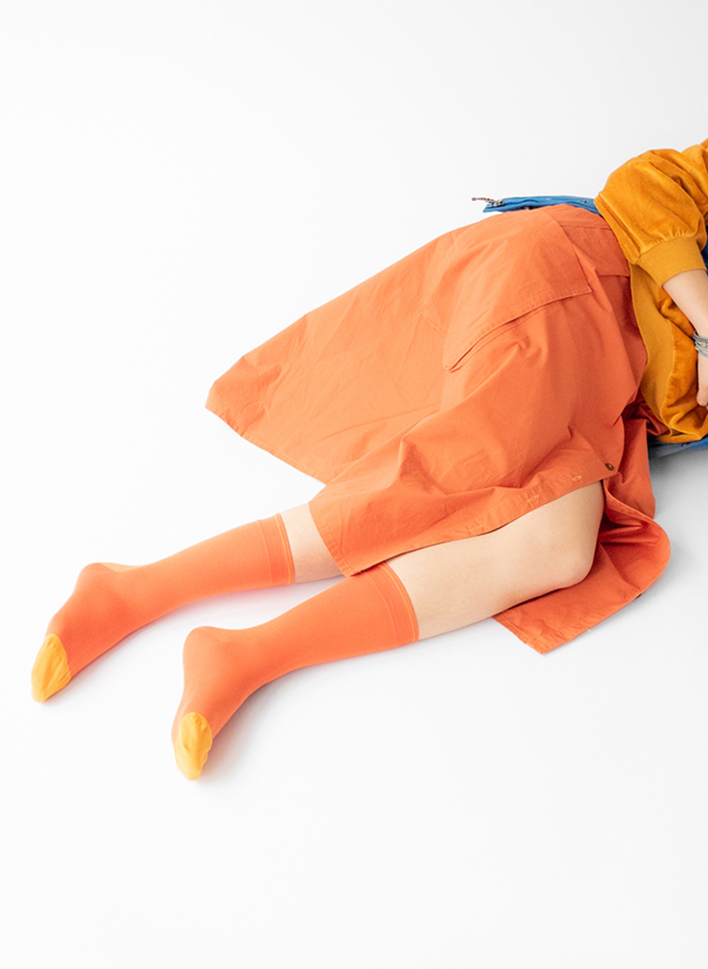 Katoenen sokken met logo BONNE MAISON Oranje