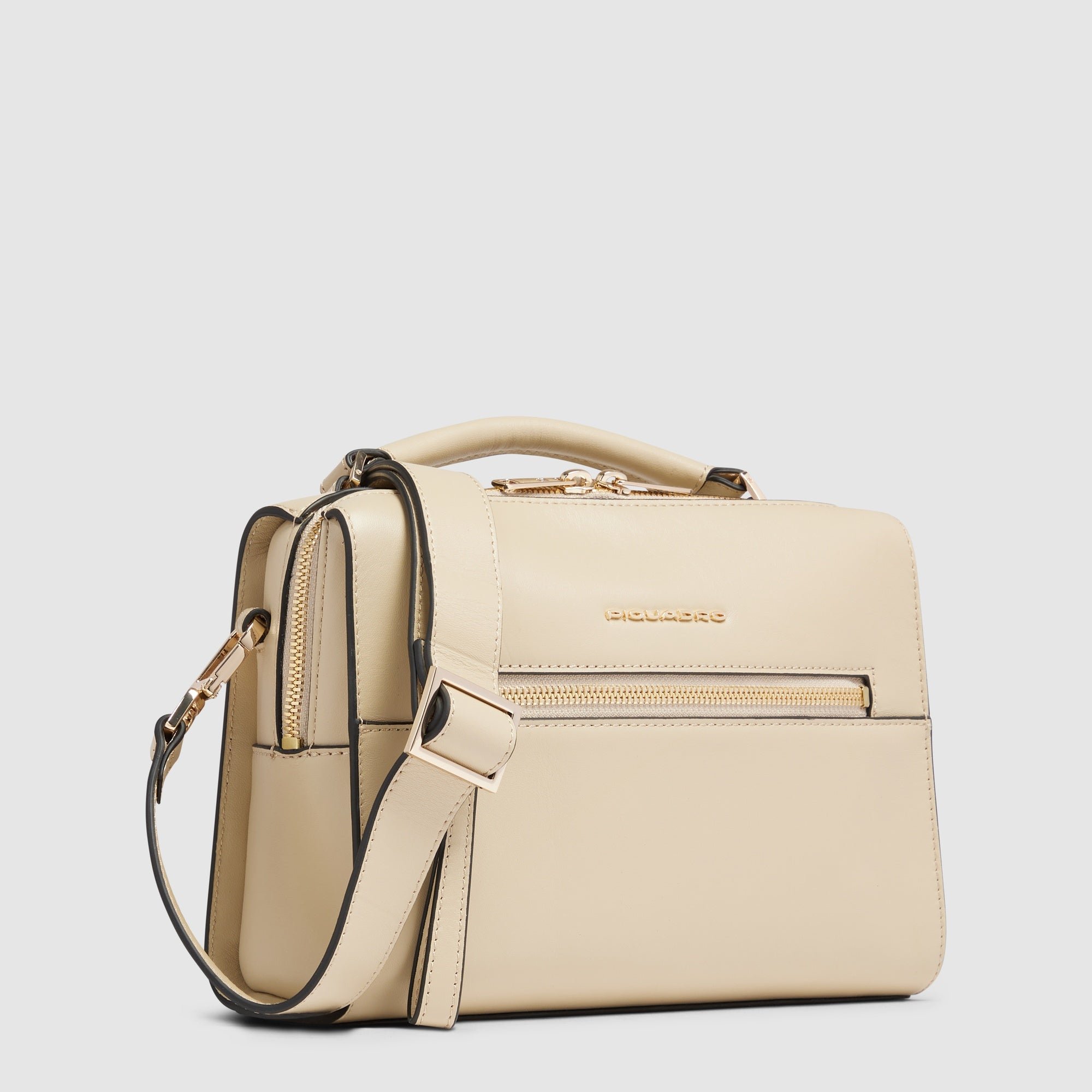 Women's handbag for iPad® mini PIQUADRO Beige