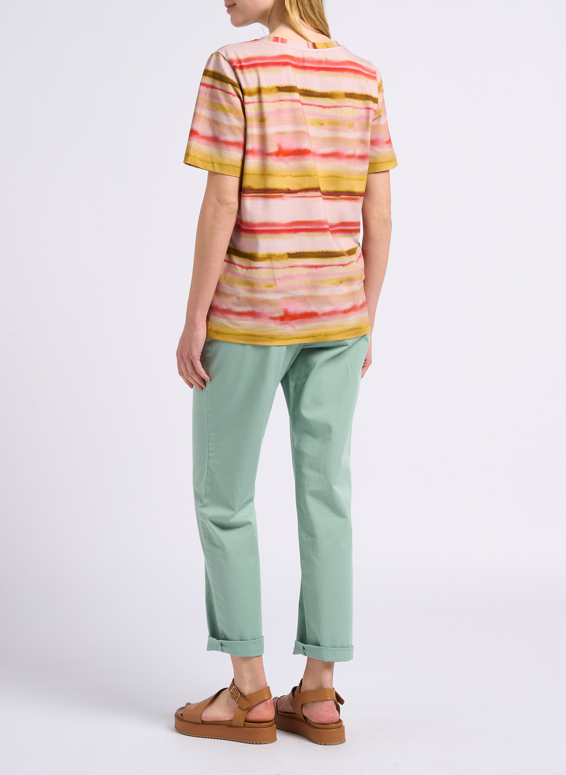 Gerade geschnittene Chinohose aus Bio-Baumwoll-Mix PAUL SMITH Grun