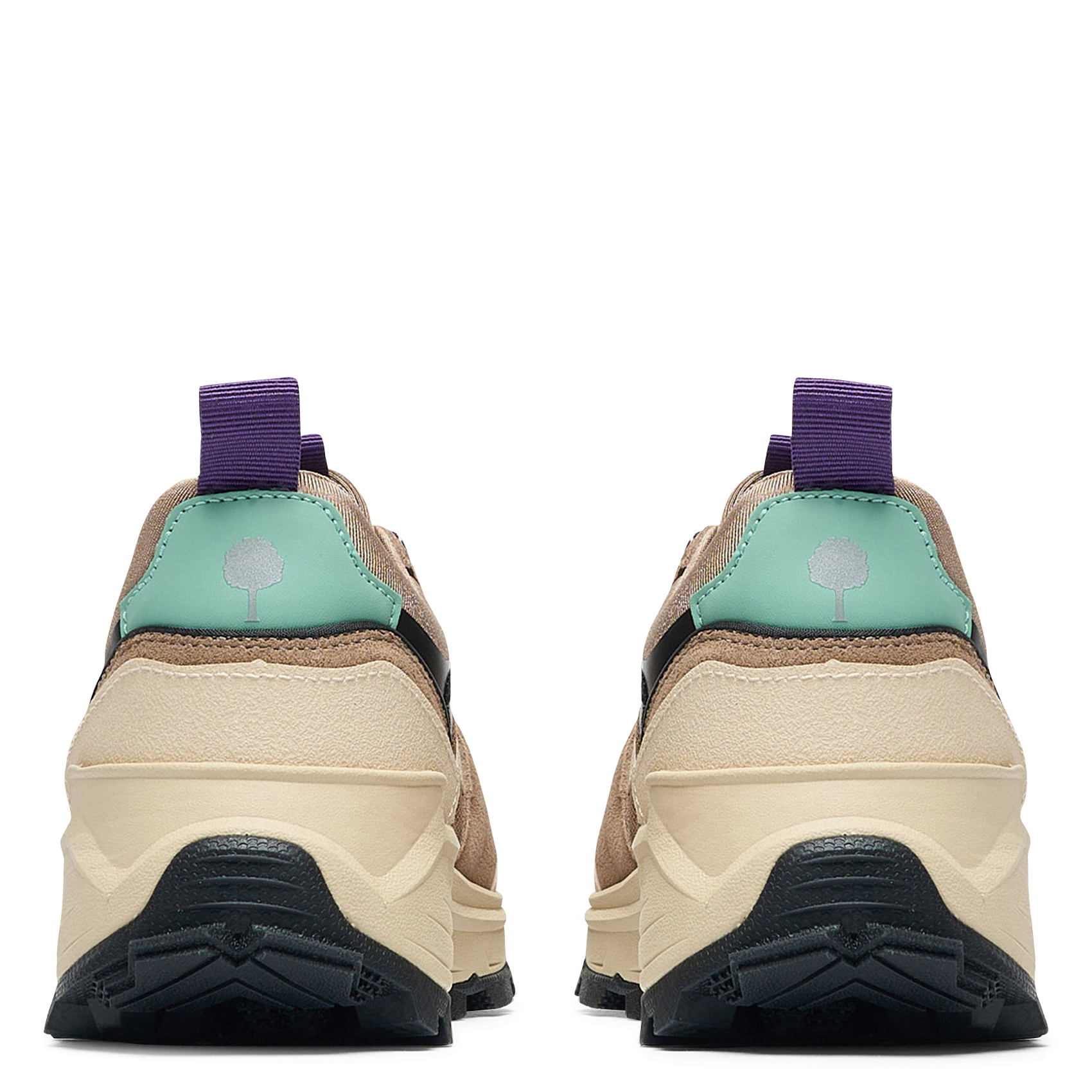 Baskets basses compensées FAGUO Marron