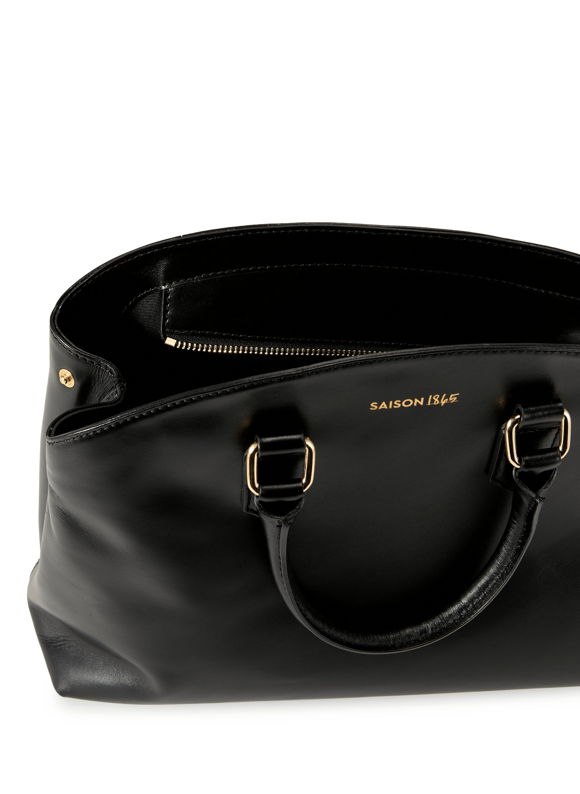 Sac à main en cuir velours SAISON 1865 Negro