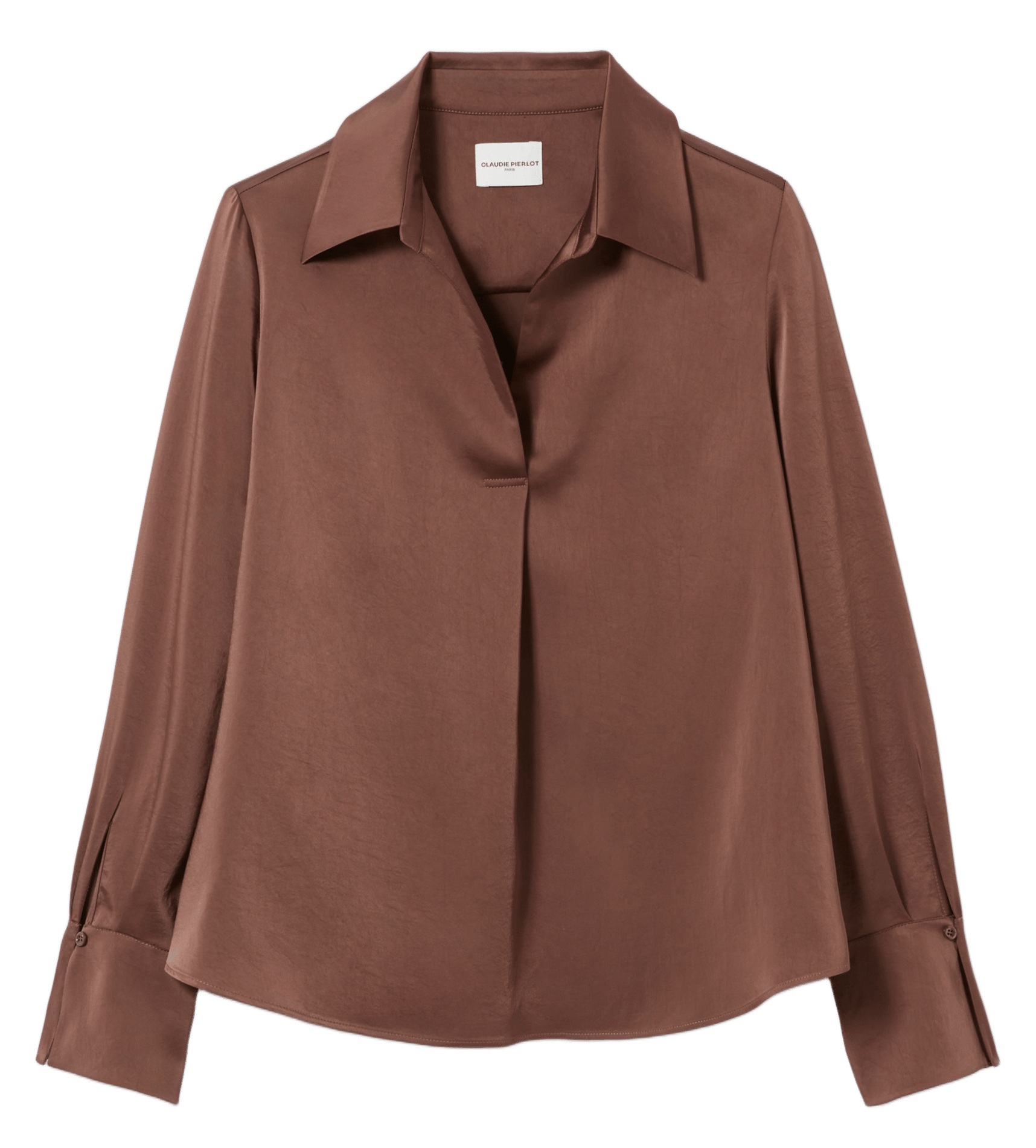 Blouse col classique  CLAUDIE PIERLOT Marron