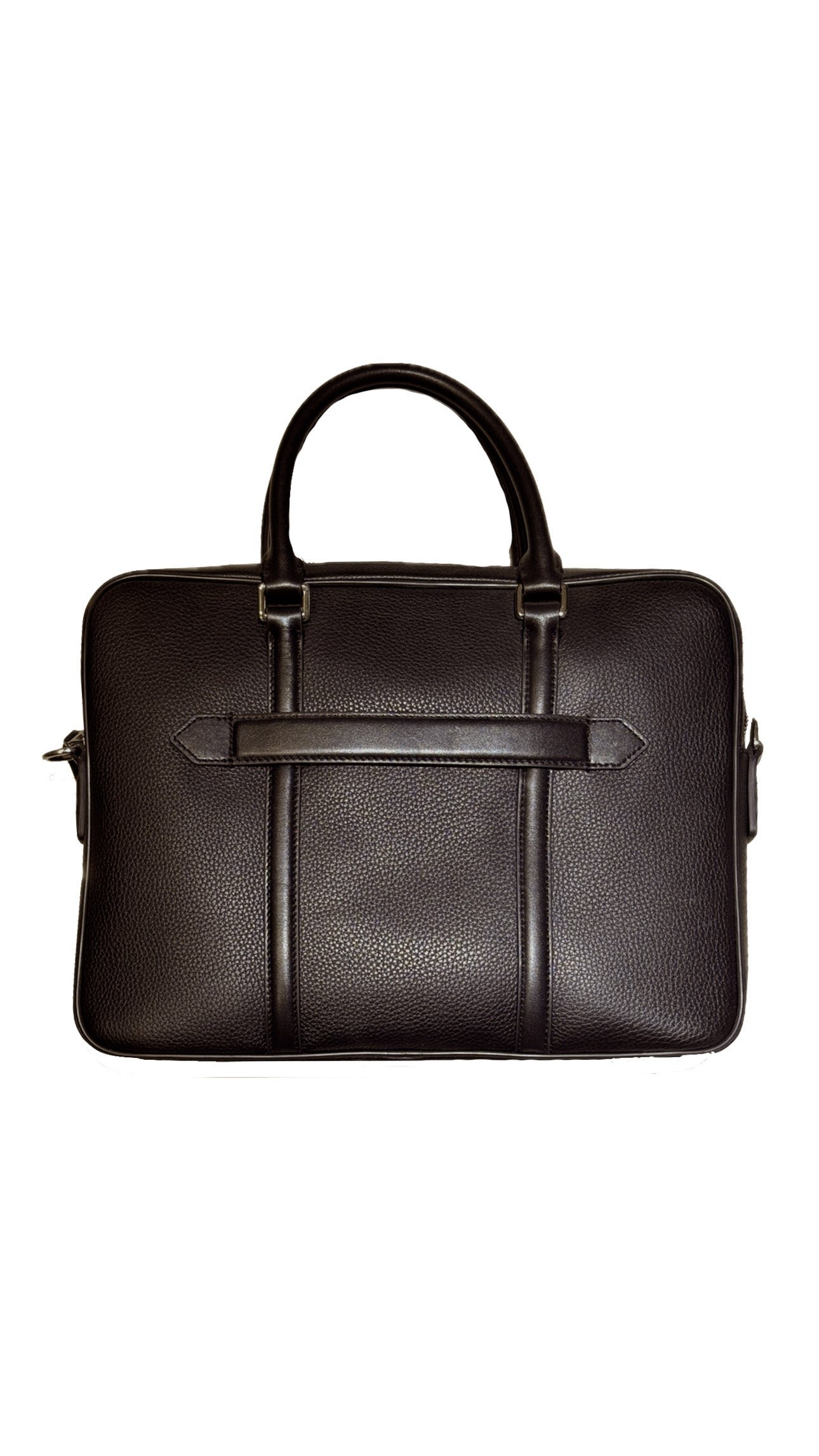 Leather document holder Brown