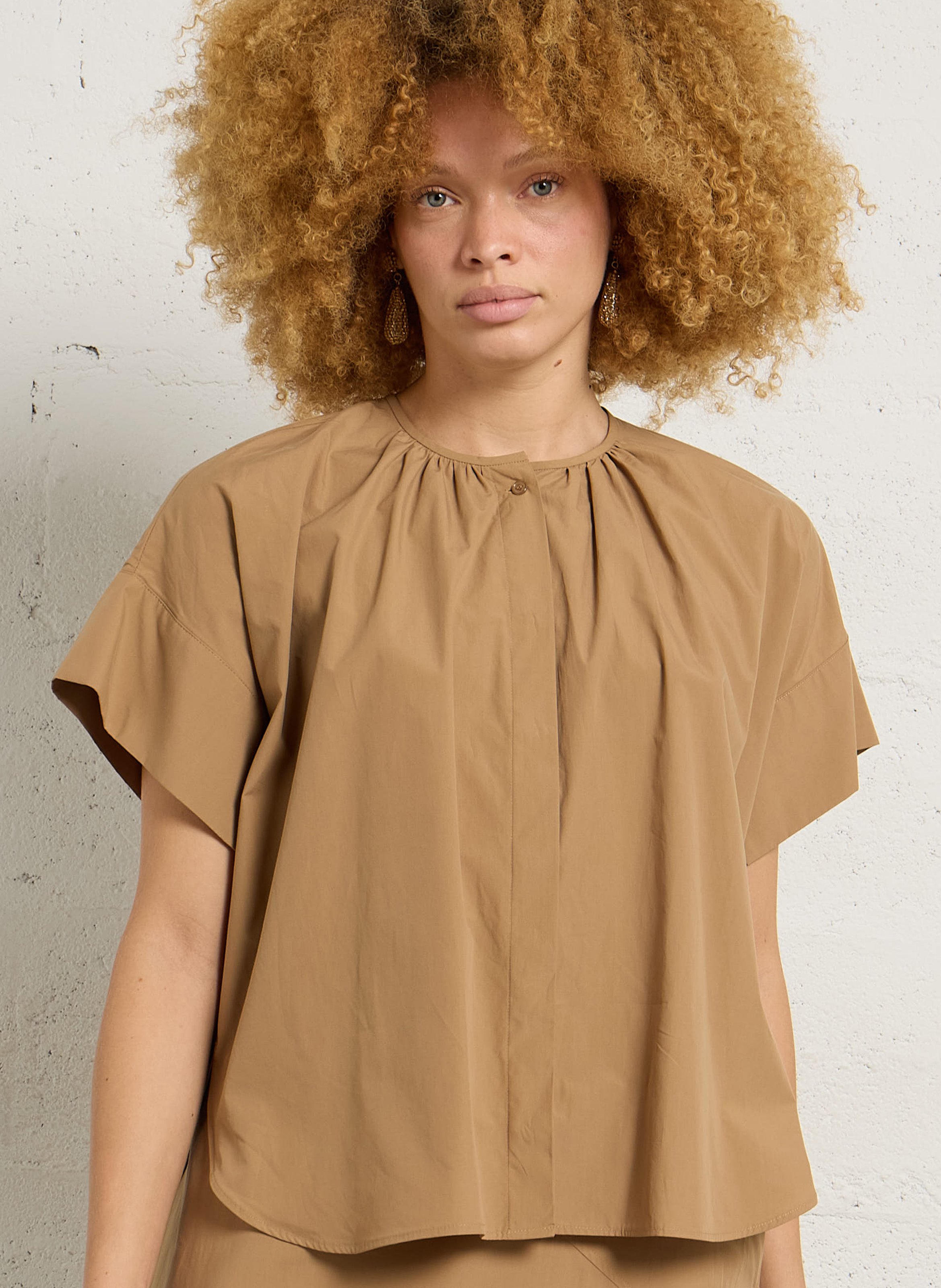 Oversized T-shirt met ronde hals van katoen MAX MARA WEEK END