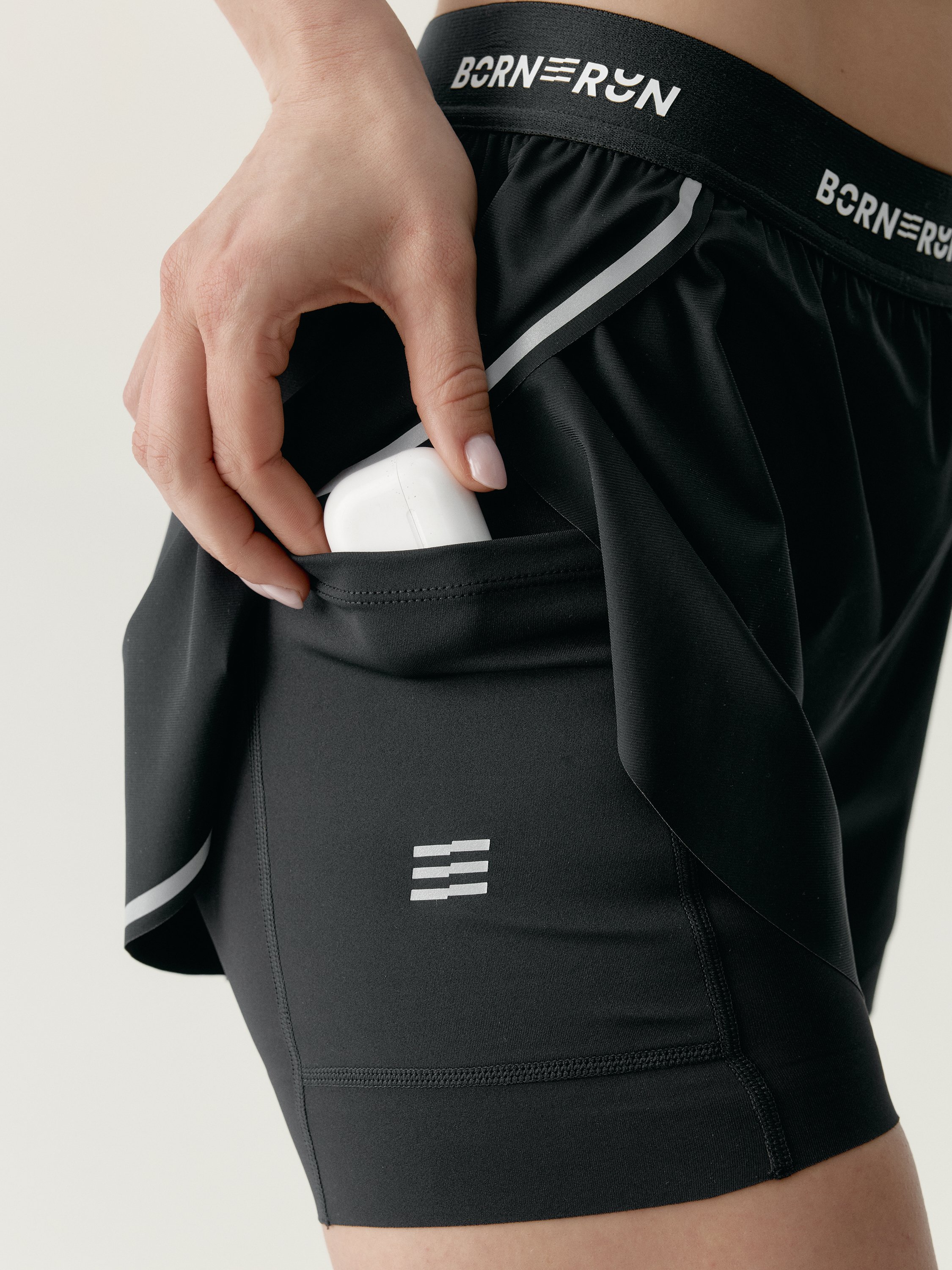 Women's running shorts for Voltrun Performance BORN Black