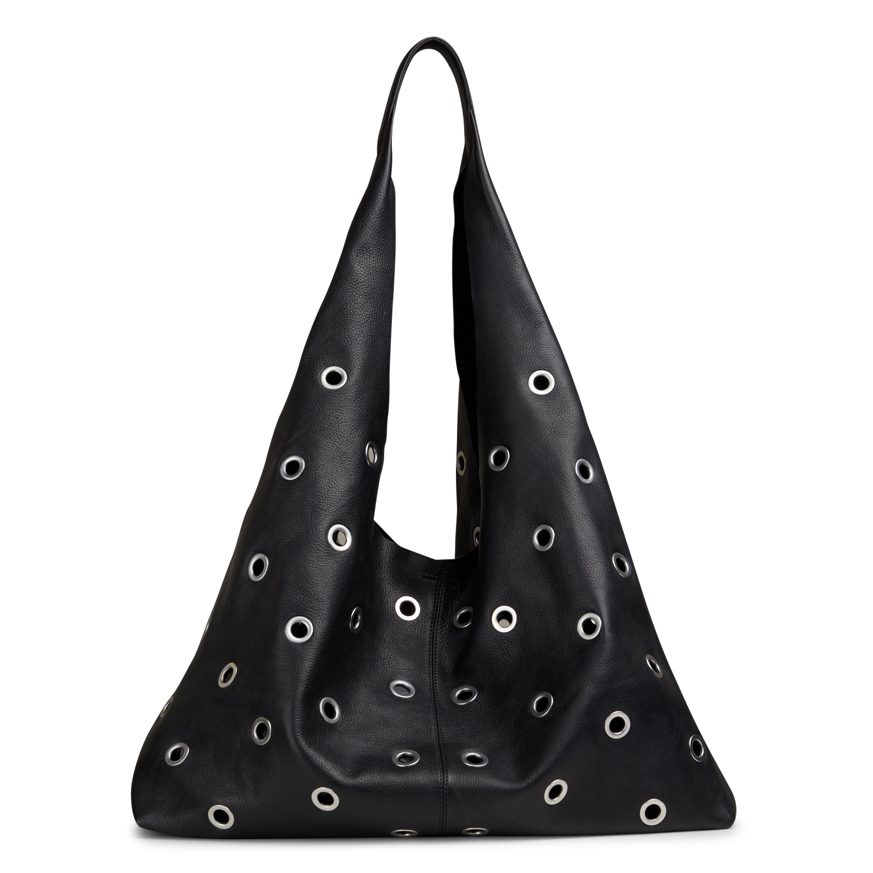 Bolso al hombro de piel IKKS Negro